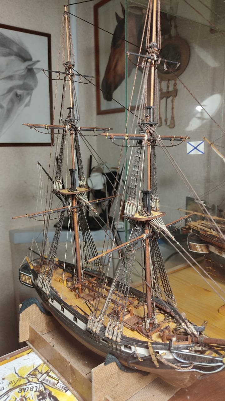 Model of the brig Mercury. Part 10. Still ranging - My, Modeling, Stand modeling, Scale model, Wood products, Longpost