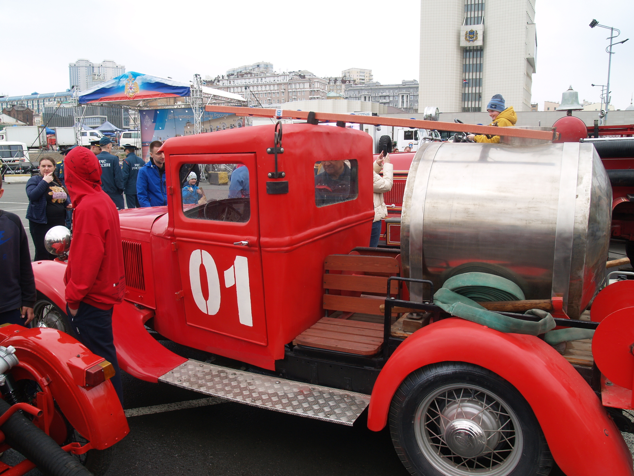 Fire Department Day - My, Vladivostok, Firefighting equipment, Exhibition, Longpost