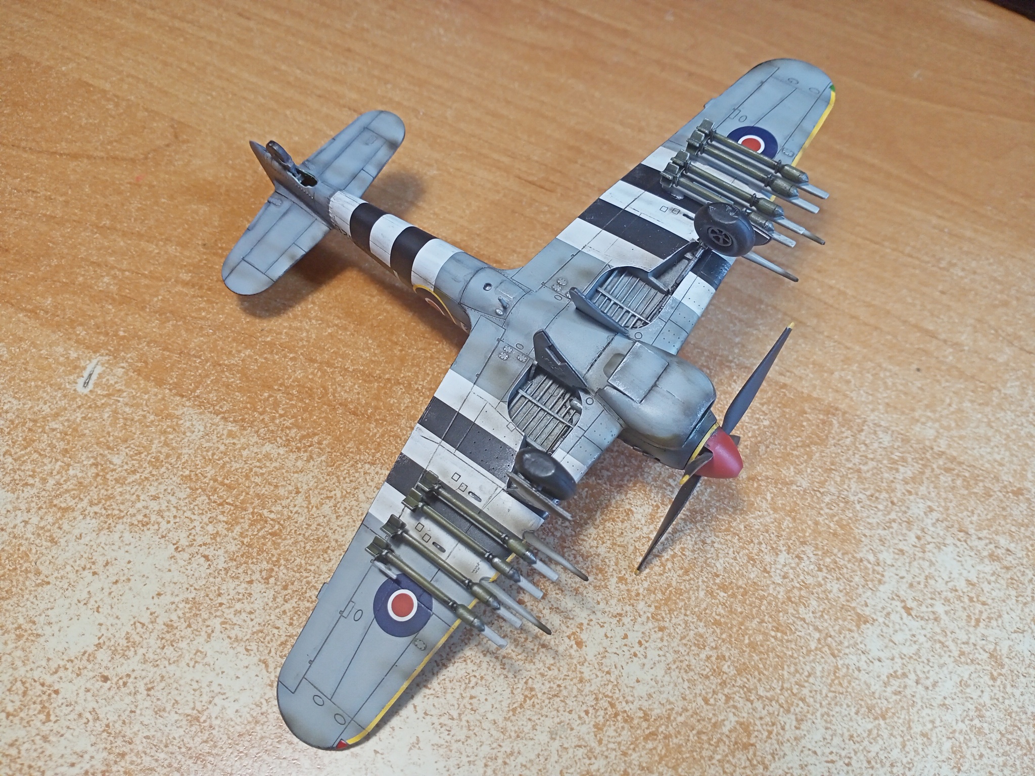 Hawker Typhoon IB (1/72 Airfix). Заметки по сборке - Моё, Стендовый моделизм, Моделизм, Масштабная модель, Хобби, Миниатюра, Покраска миниатюр, Своими руками, Рукоделие с процессом, Рукоделие, Авиация, Вторая мировая война, Самолет, Сборная модель, Сборка, Аэрография, Обзор, Истребитель, Англия, Великобритания, Тайфун, Длиннопост