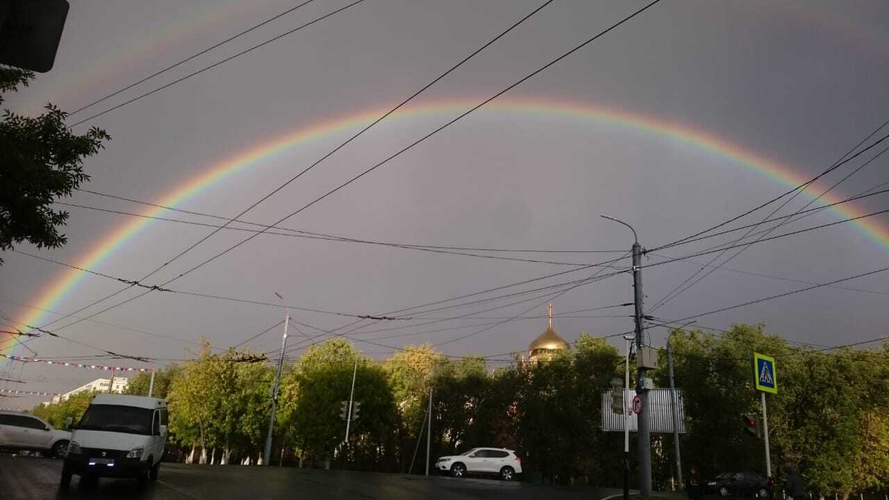 Rainbow - My, Rainbow, Double Rainbow, Orenburg