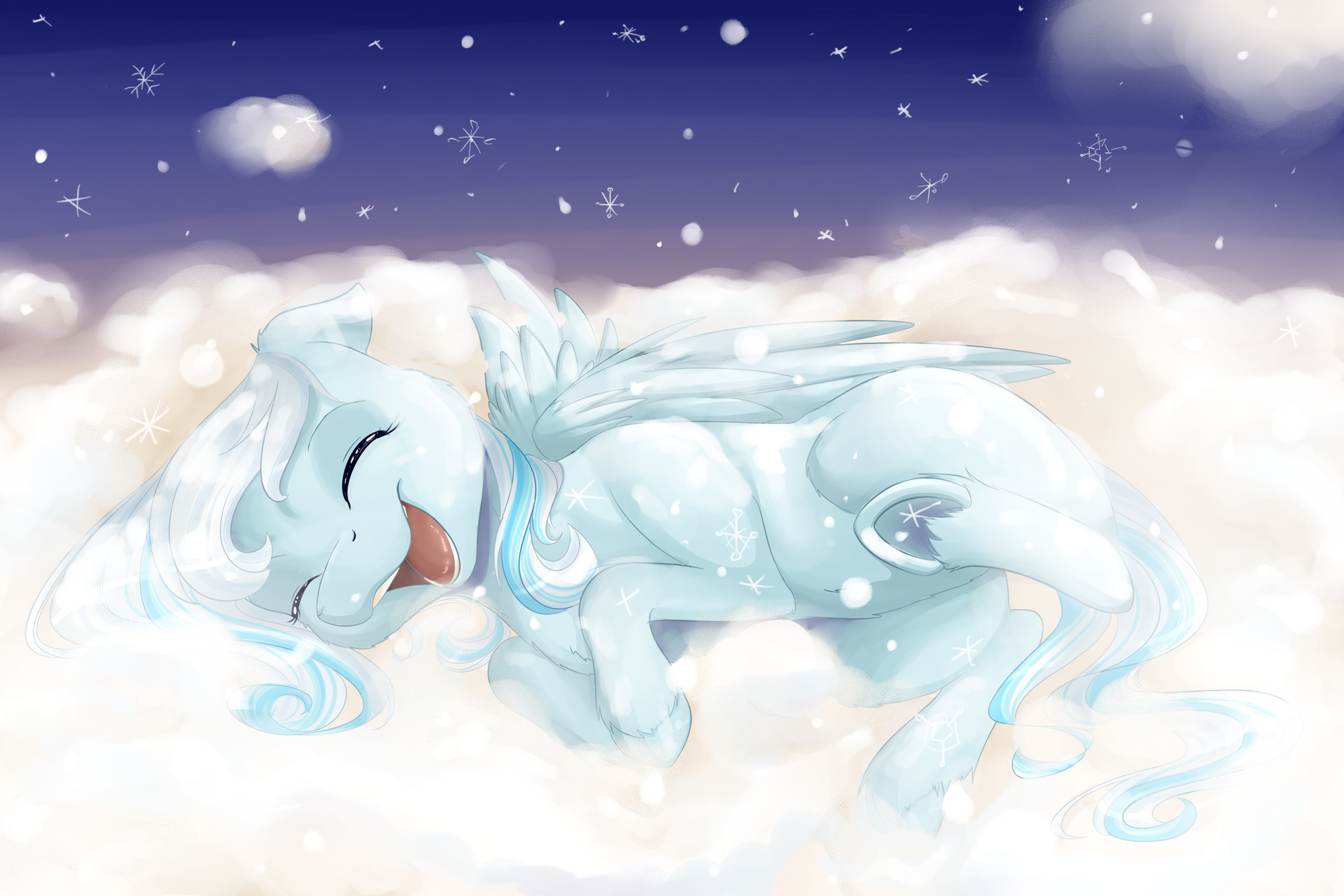 Snowfall - My little pony, Original character, Snowdrop