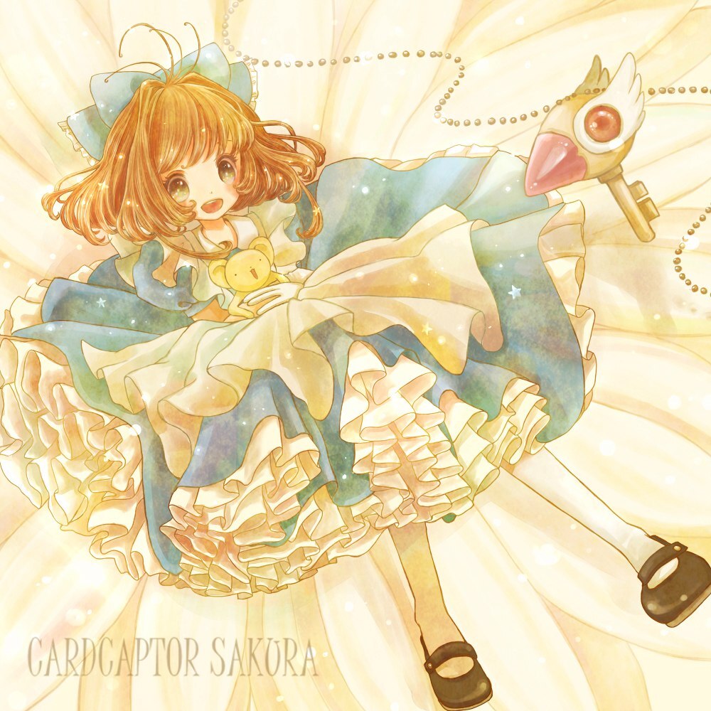 Сакура - Аниме, Anime Art, Cardcaptor Sakura, Kinomoto Sakura, Kero, Daidouji Tomoyo, Длиннопост