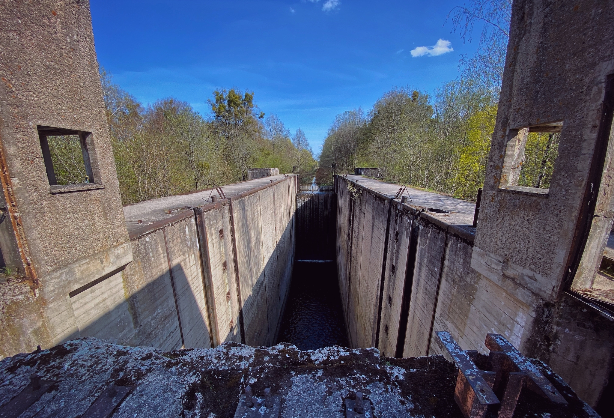 Entry #7. Lock No. 5 of the Masurian Canal (Georgenfelde) - My, Kaliningrad, Kaliningrad region, Gateway, Travels, Story, Acrophobia, Structure, sights, Longpost