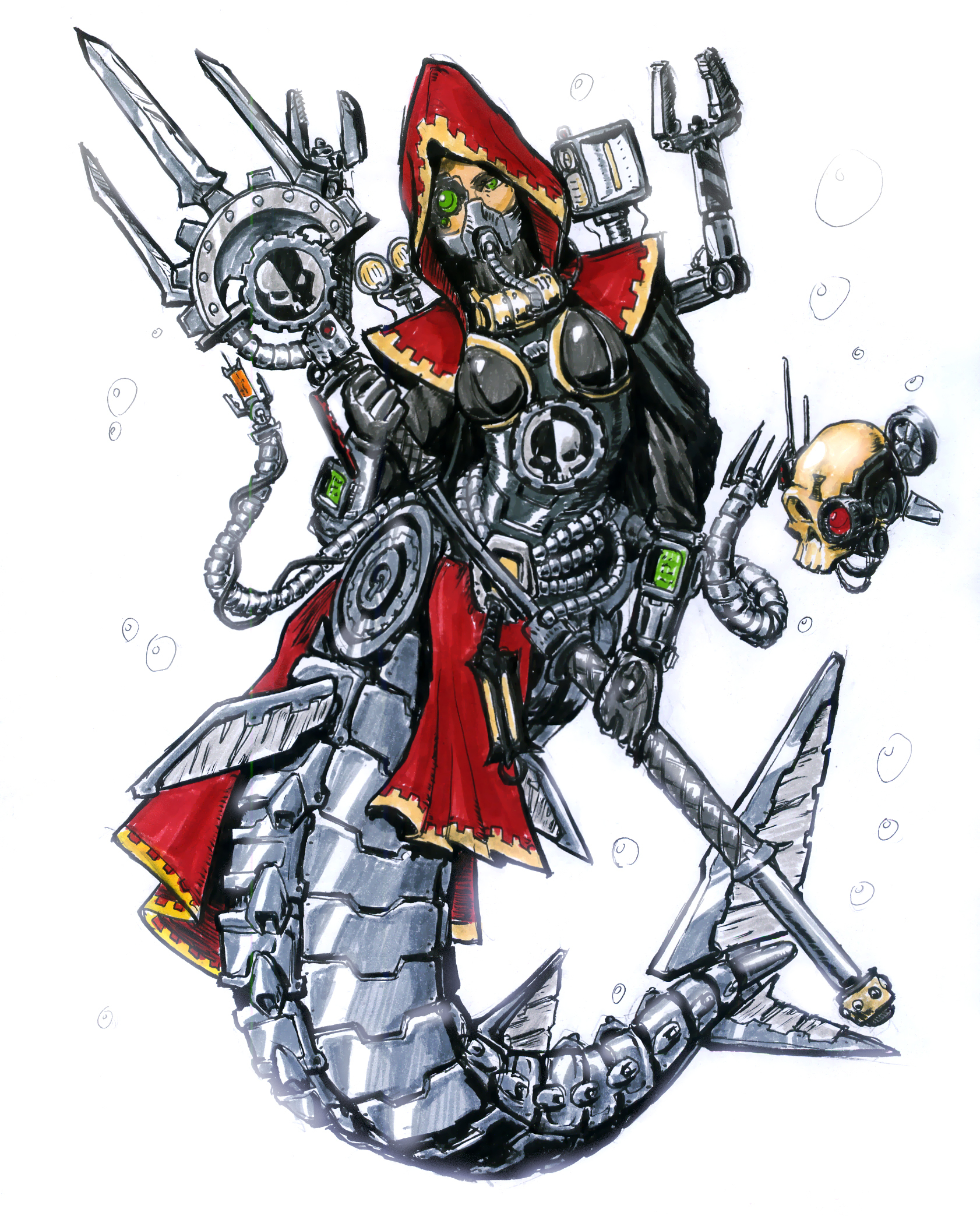 Mermay in Warhammer 40,000 - Warhammer 40k, Wh Art, Inqusitior, Inquisition, Adeptus Mechanicus, Mermay