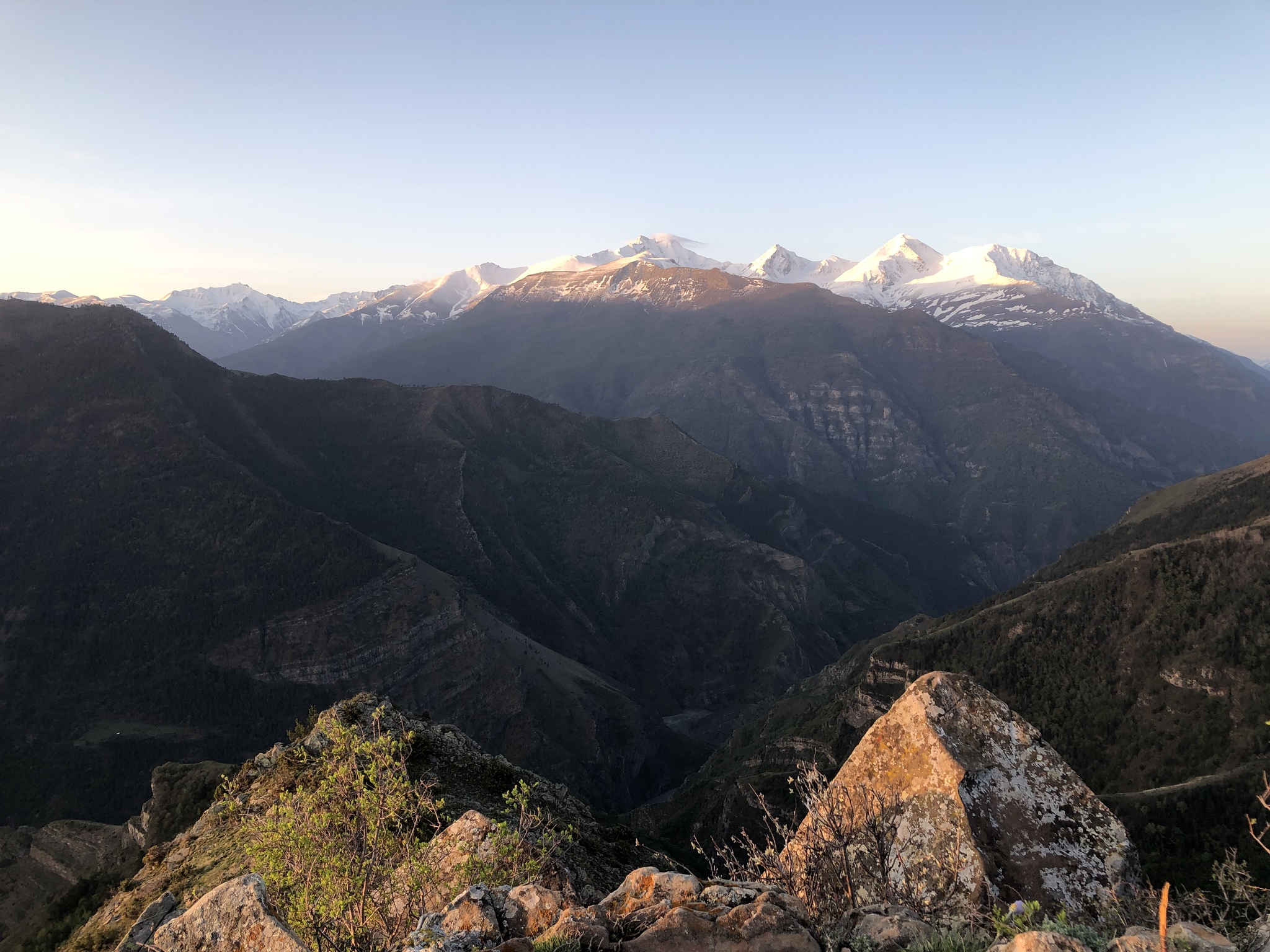 dawn - My, Mobile photography, The mountains, dawn, Dagestan, Longpost