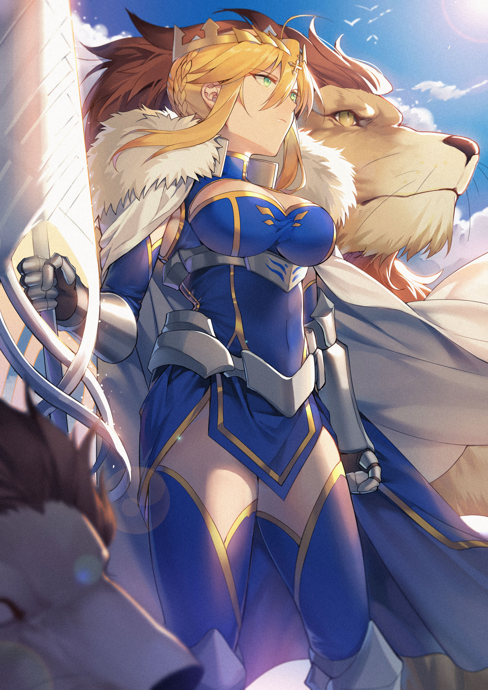 King Arthur - Anime, Anime art, Fate, Fate grand order, Fate-stay night, Artoria pendragon, Artoria pendragon lancer, Saber alter, Yorukun, Longpost