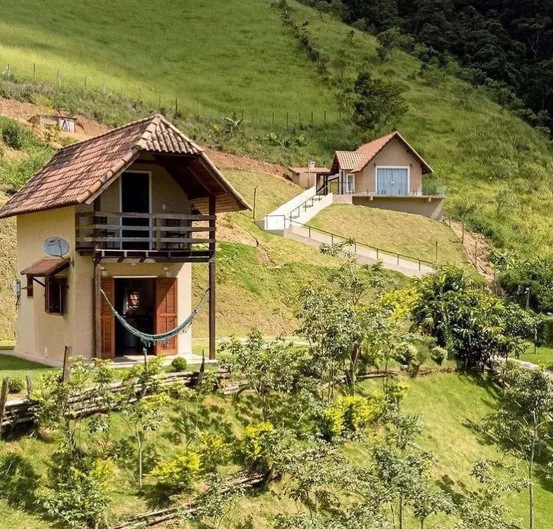 How do you like this house? - House, The mountains, Tile, Architecture, Nature, Longpost