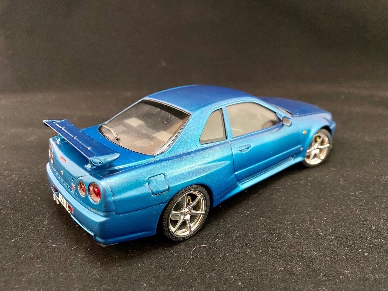 Nissan Skyline GT-R R34 in 1/24 - My, Car modeling, Scale model, Prefabricated model, Nissan skyline, Longpost