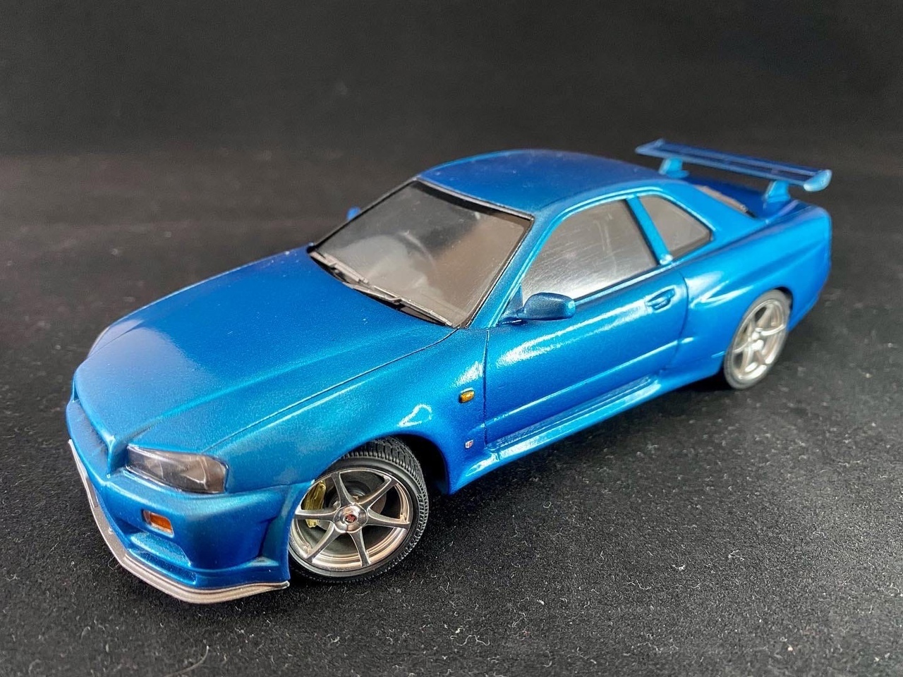 Nissan Skyline GT-R R34 in 1/24 - My, Car modeling, Scale model, Prefabricated model, Nissan skyline, Longpost