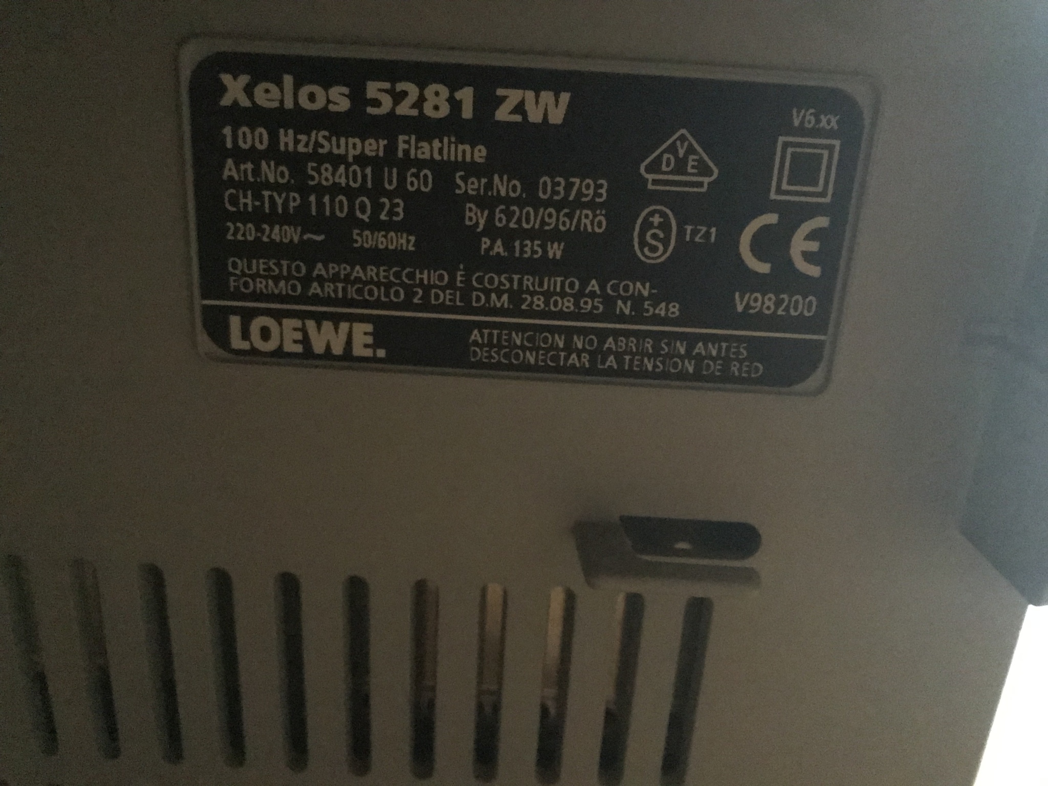 Connection of the set-top box to LOEWE xelos 5281 zw - My, TV set, Loewe, Need advice, Longpost