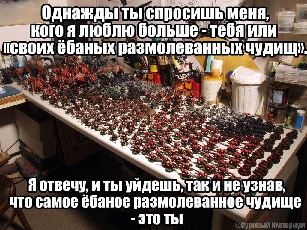 Держись, брат, Император с тобой - Юмор, Картинка с текстом, Warhammer 40k, Мат