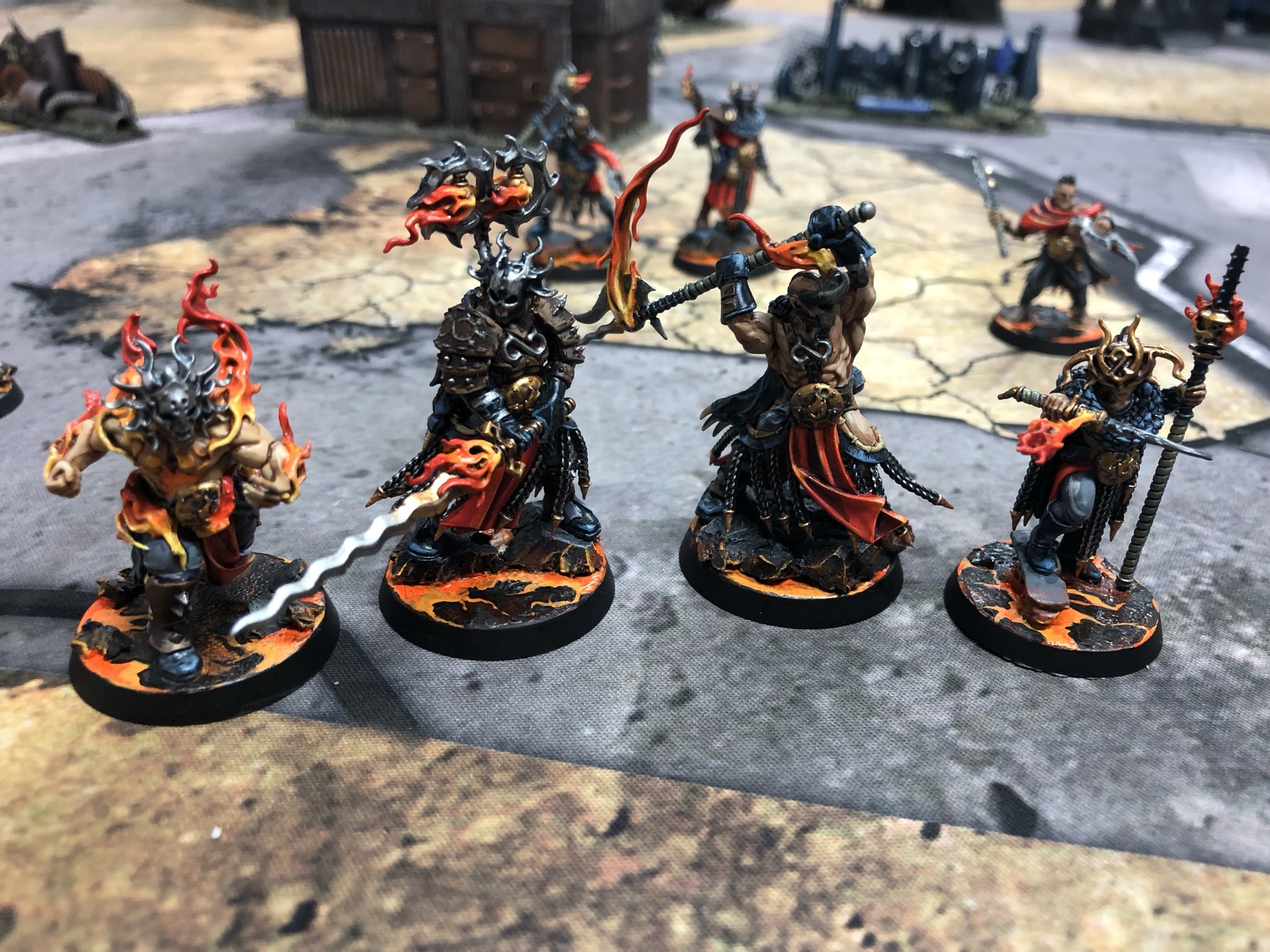 WARCRY. Scions of the flame - My, Warhammer, Warhammer 40k, Warhammer fantasy battles, Warhammer: age of sigmar, Wh miniatures, Wargame, Painting, Creation, Scion, Flame, Longpost