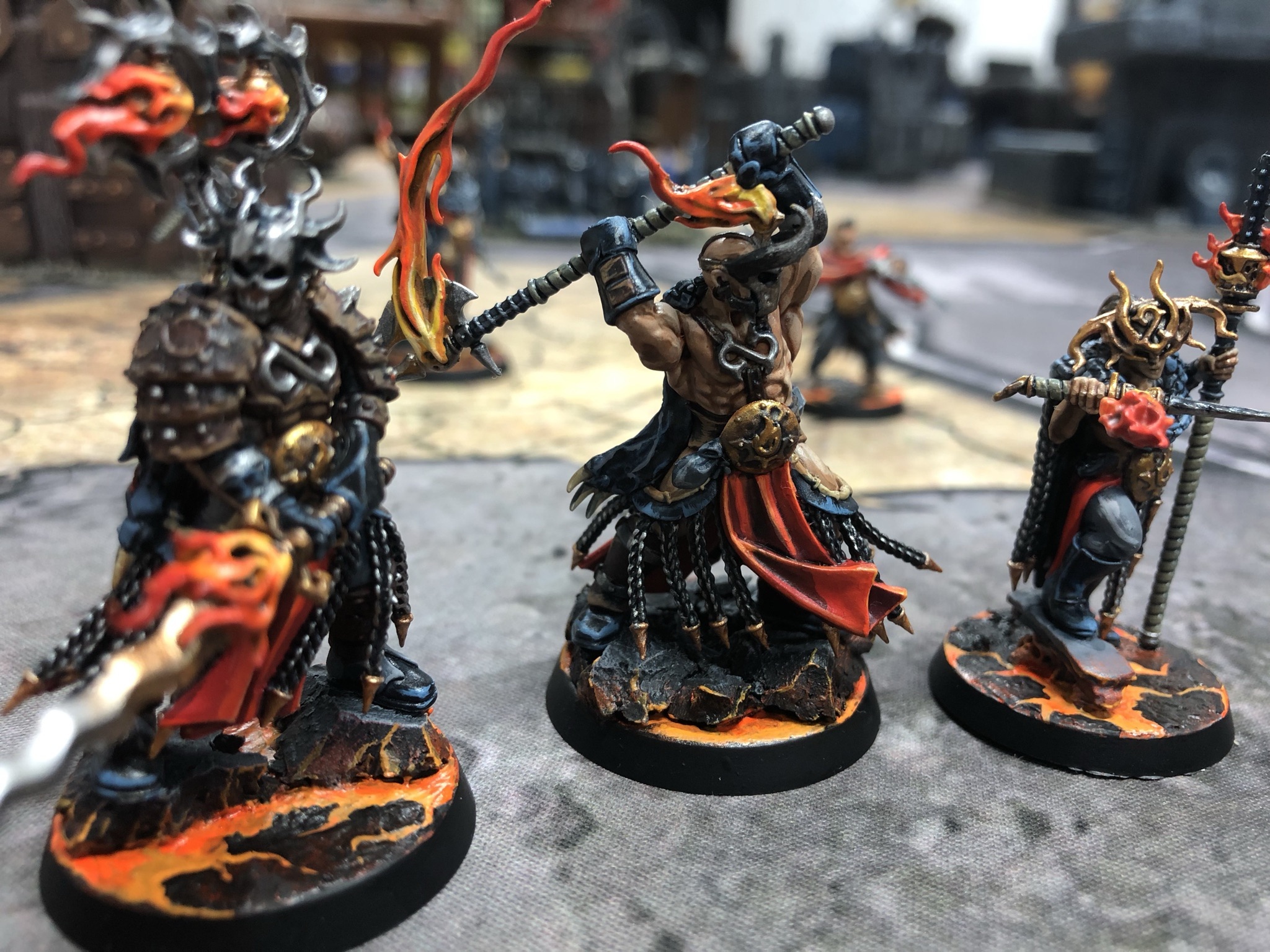 WARCRY. Scions of the flame - My, Warhammer, Warhammer 40k, Warhammer fantasy battles, Warhammer: age of sigmar, Wh miniatures, Wargame, Painting, Creation, Scion, Flame, Longpost