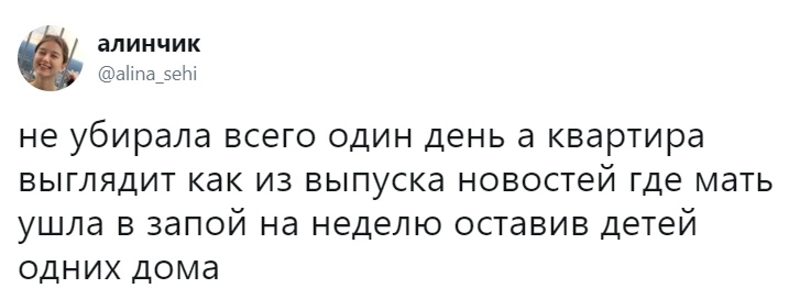 Уборка - Уборка, Юмор, Скриншот, Twitter