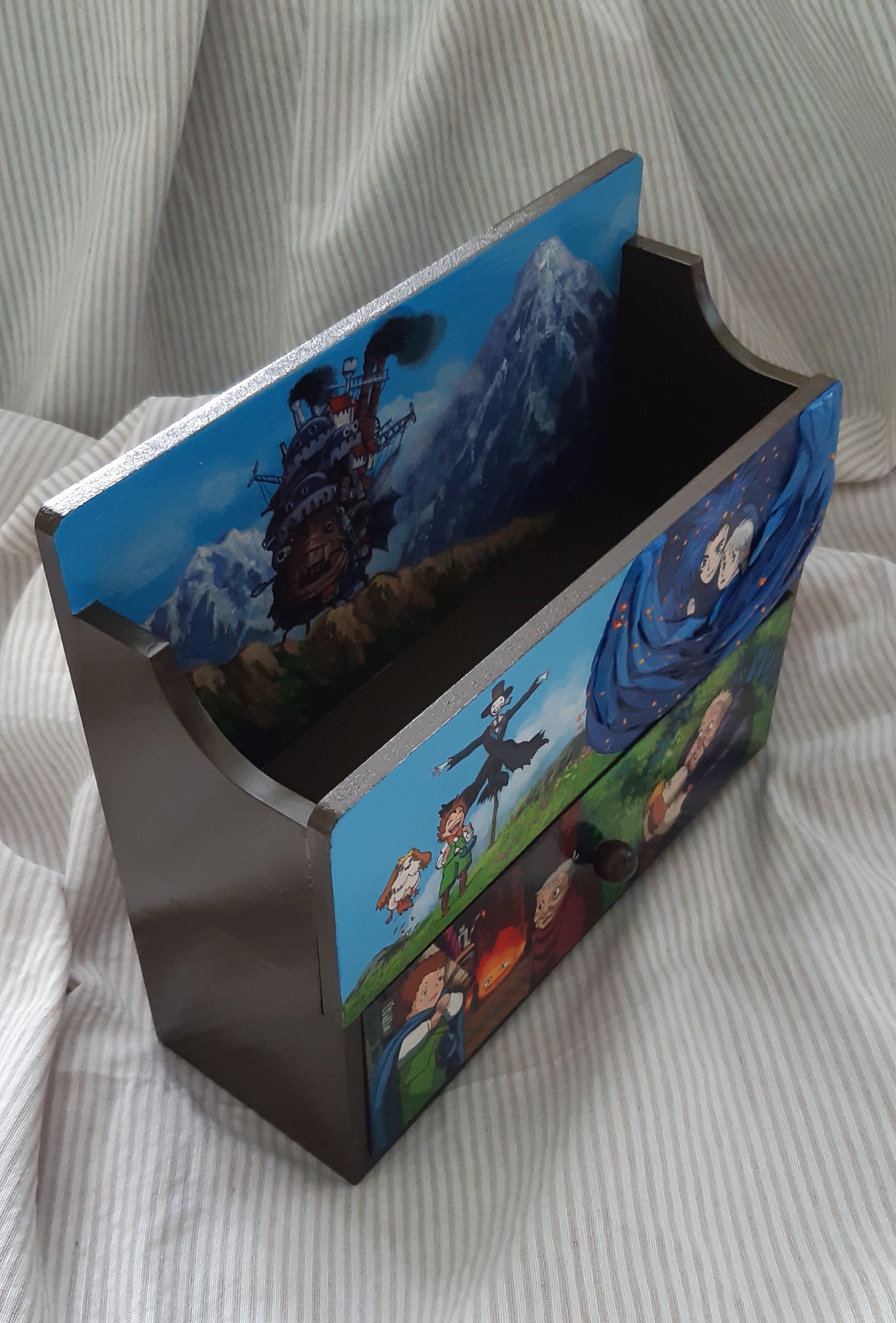 Mini chest of drawers for tea and more - My, Haul's walking castle, Hayao Miyazaki, Anime, Handmade, Needlework without process, With your own hands, Longpost