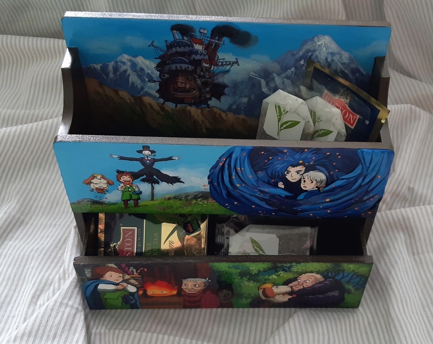 Mini chest of drawers for tea and more - My, Haul's walking castle, Hayao Miyazaki, Anime, Handmade, Needlework without process, With your own hands, Longpost