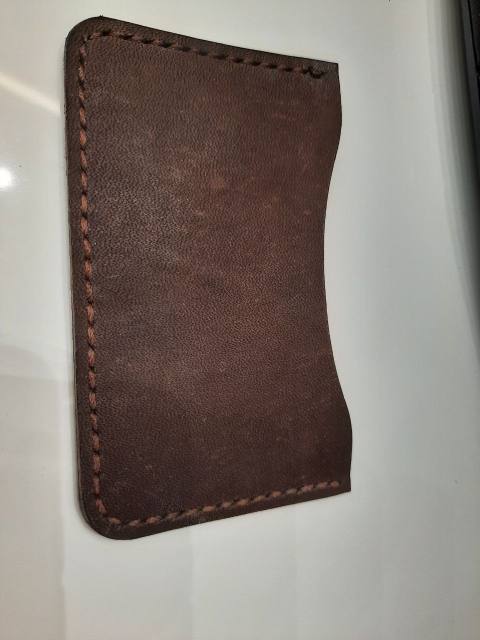 Look, whose arms are straightening up? - My, Leather products, Natural leather, Leather, Needlework without process, Cardholder, Longpost