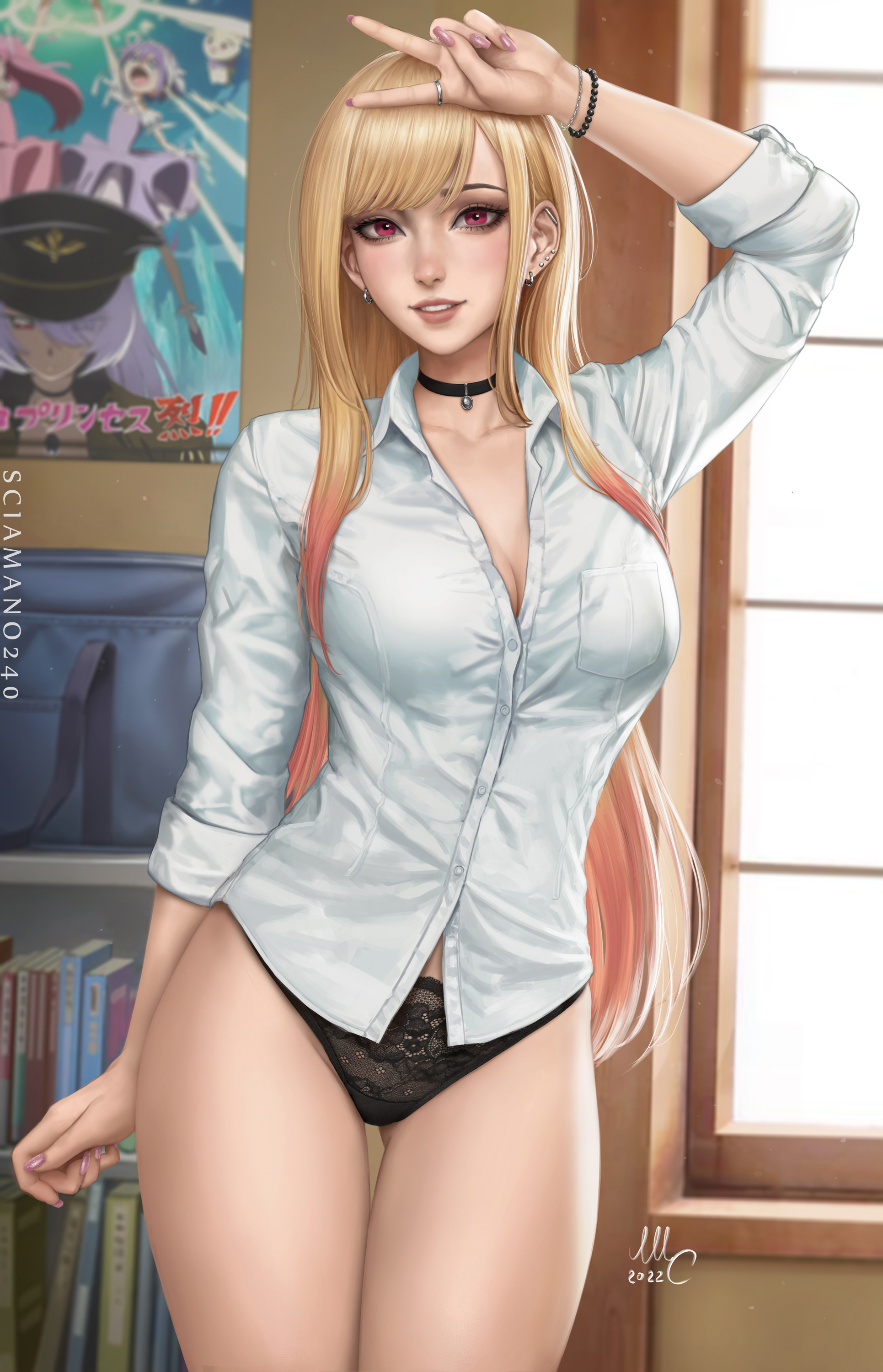 Marin - NSFW, Drawing, Anime, Sono Bisque Doll wa Koi wo Suru, Marin Kitagawa, Girls, Erotic, Sciamano240, Art, Longpost