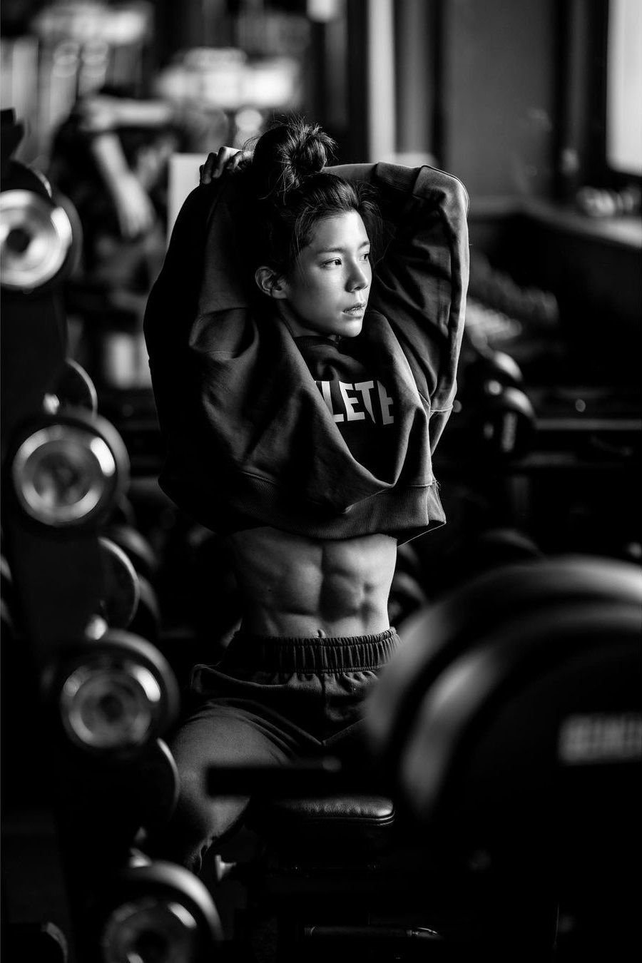 Ha Yeun Kim - Girls, Sports girls, Bodybuilders, Fitonyashka, Strong girl, Fitness Bikini, Fitness, The photo, Asian, Korean women, Video, Vertical video, Longpost, 