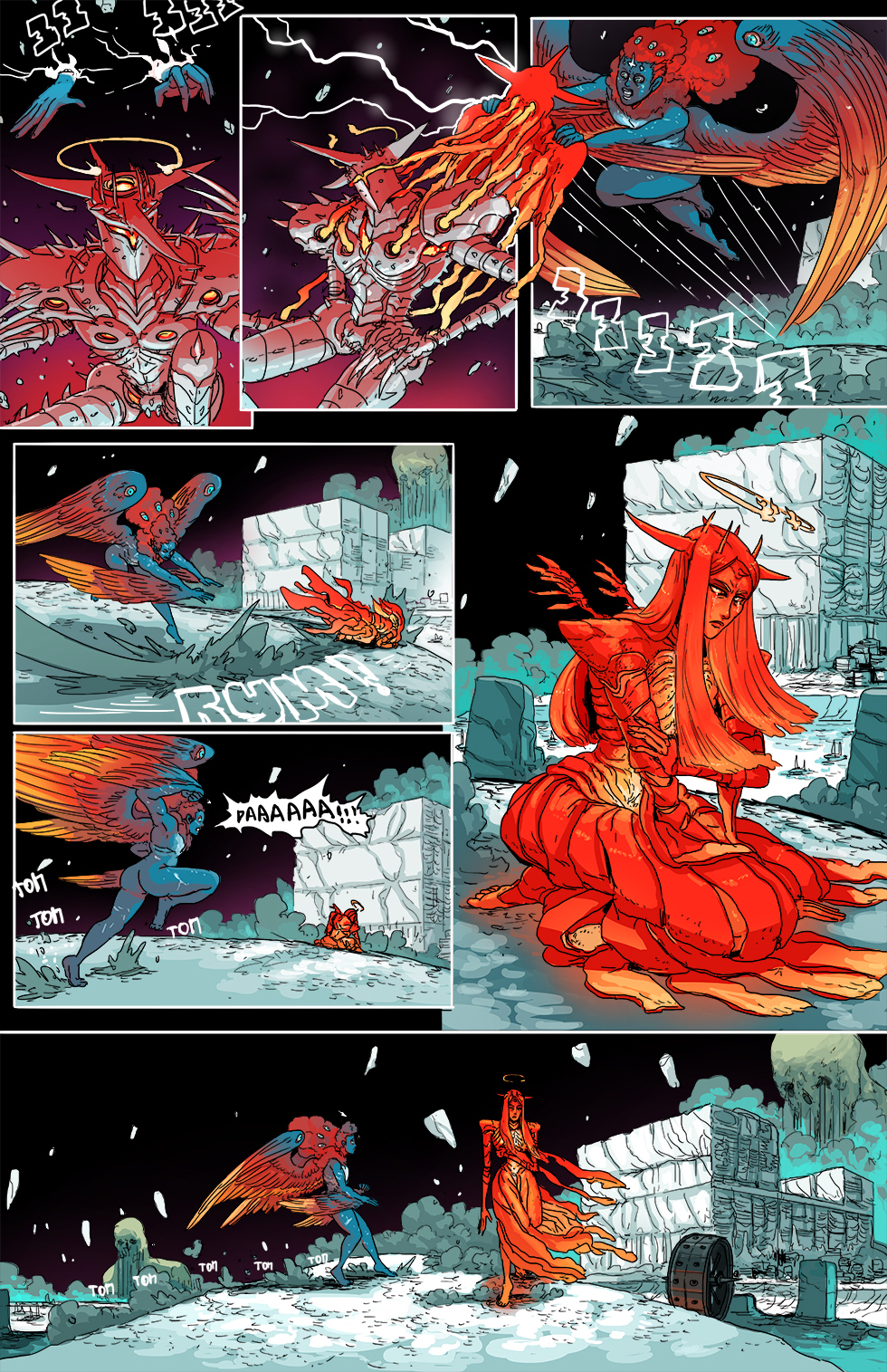 Book 4. Chapter 9 (2) - Comics, Web comic, Translated by myself, Kill Six billion demons, Longpost