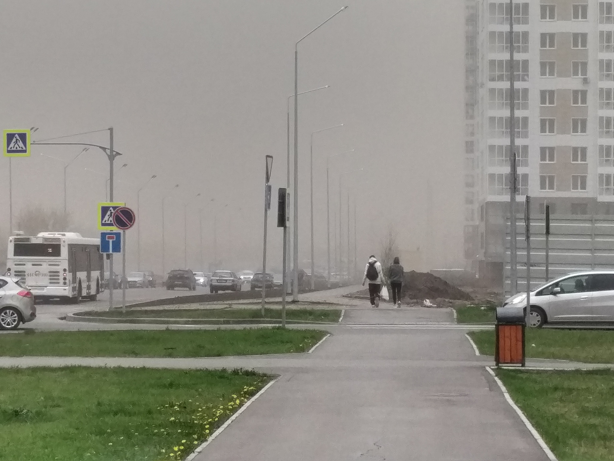 Storm in Krasnorsk - Weather, Storm, Longpost, Dust storm