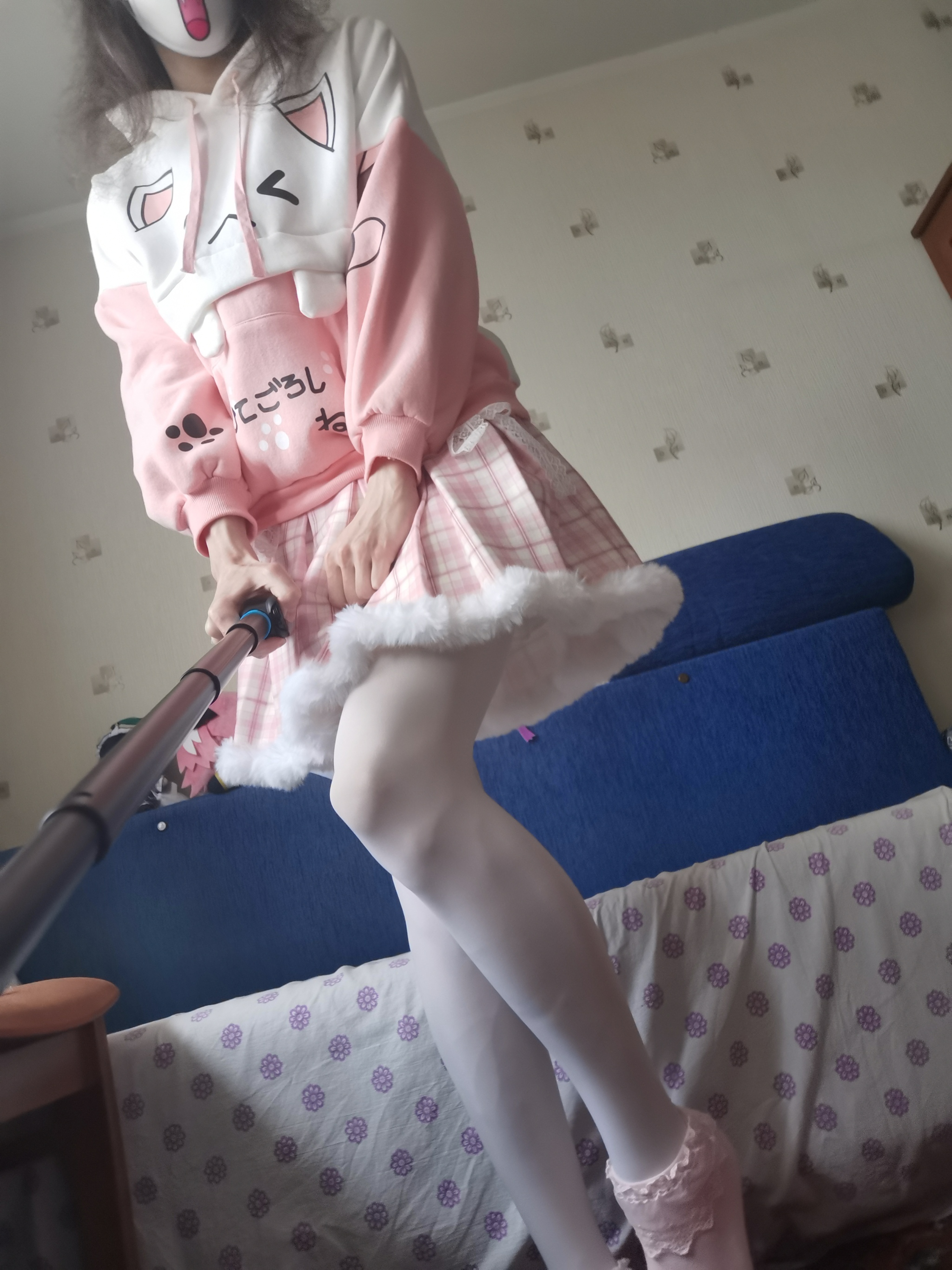 I just tried to wear white tights with pink socks, and I couldn't stop) - My, Its a trap!, Trap IRL, Trap my, Nbvehtrap, Femboy, Competition, Longpost