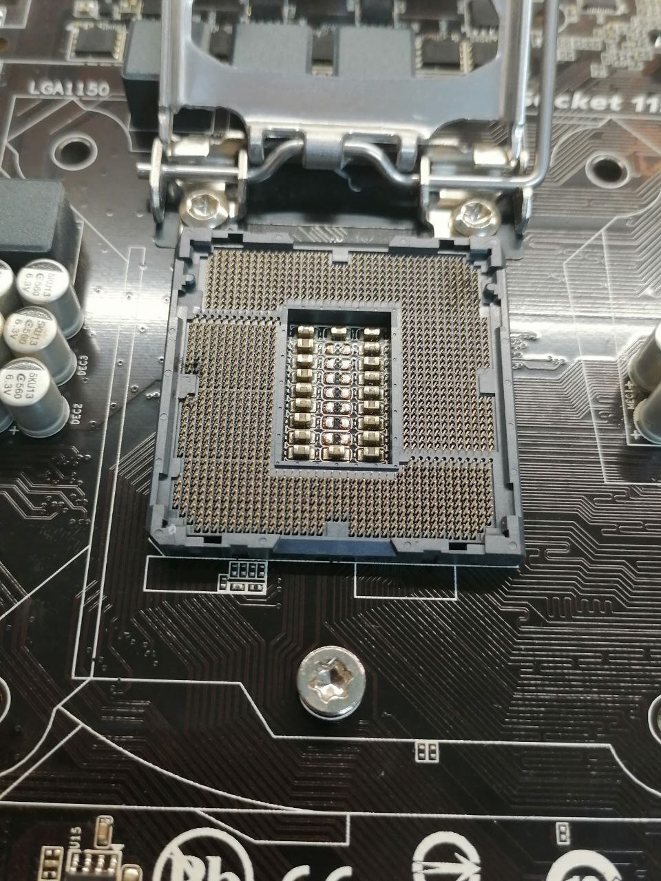 Under-repair of the motherboard on the 1150 socket - My, Repair of equipment, Repair, Electronics, Motherboard, Breaking, Longpost