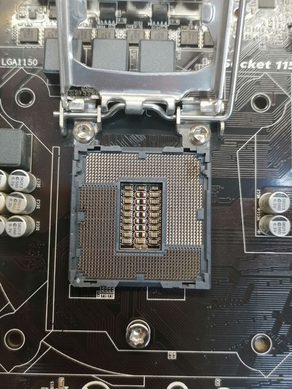 Under-repair of the motherboard on the 1150 socket - My, Repair of equipment, Repair, Electronics, Motherboard, Breaking, Longpost