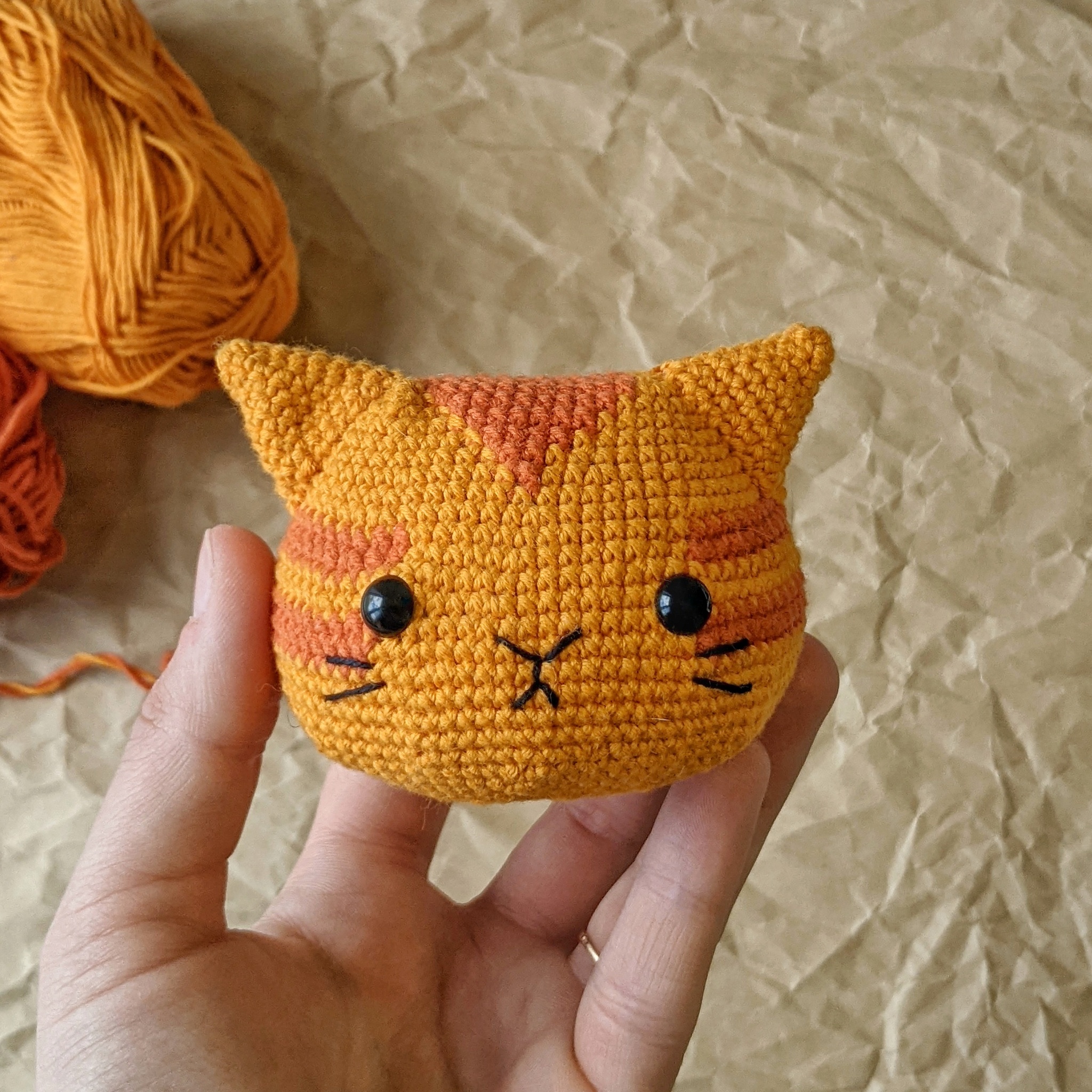 Purring cat - My, Crochet, Knitted toys, cat