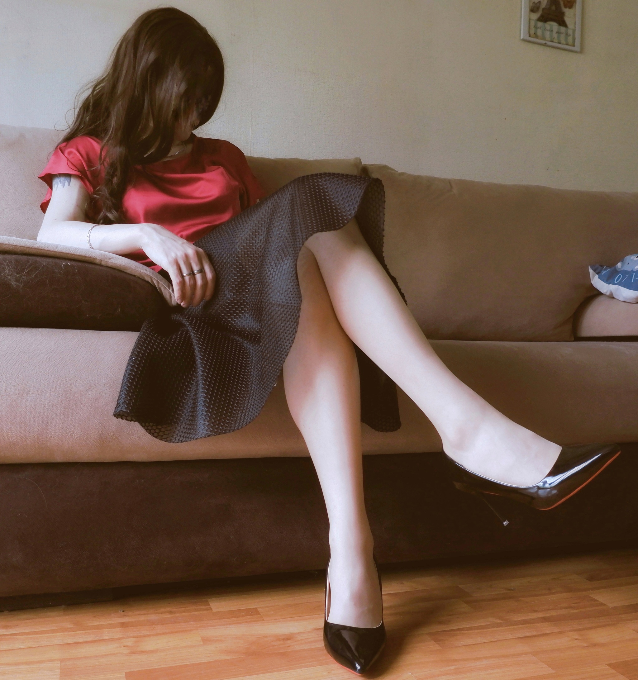 Day off - My, Its a trap!, Trap IRL, Trap my, Alinarenarde, Legs, Shoes, High heels, Stockings, Crossdressing, Longpost