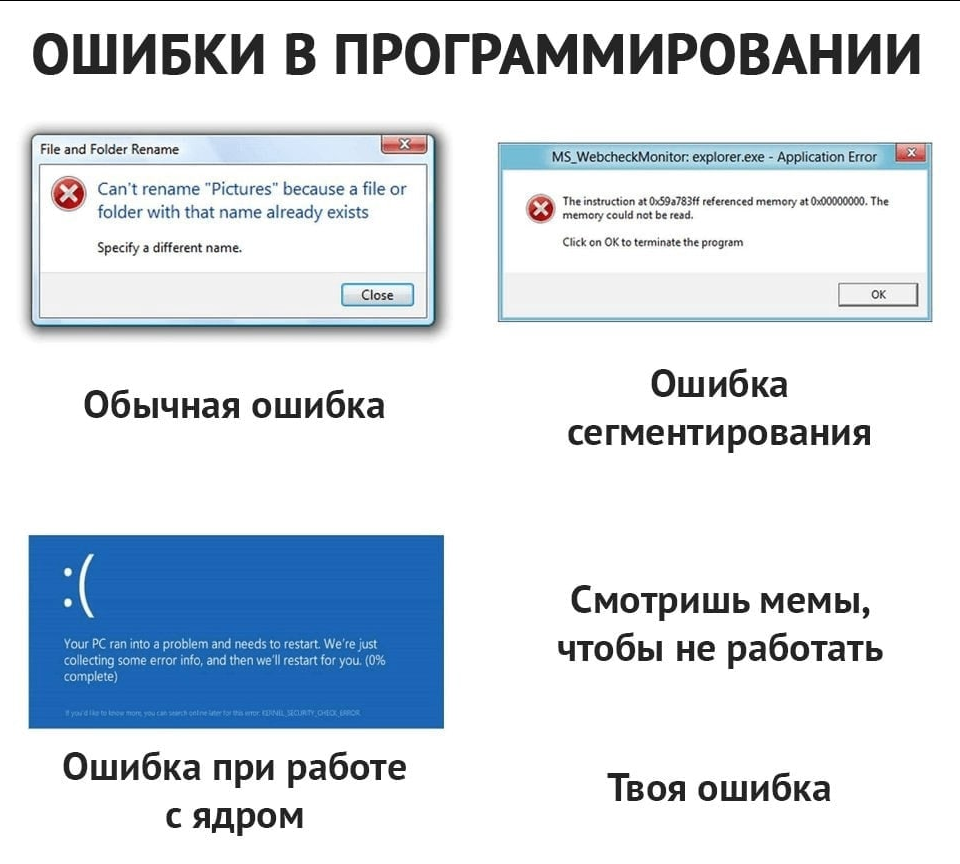 Не совершай ошибку - IT юмор, Картинка с текстом