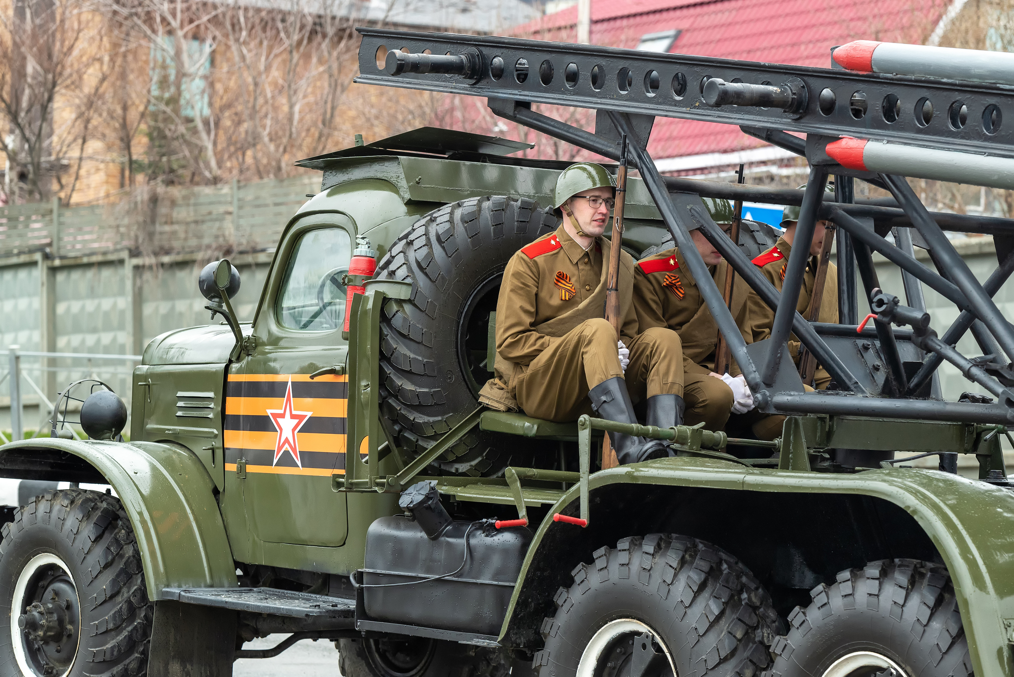 A small backstage of the Victory Parade 2022 - My, Victory parade, Military equipment, The soldiers, Military, Technics, Army, Weapon, Longpost, Yuzhno-Sakhalinsk