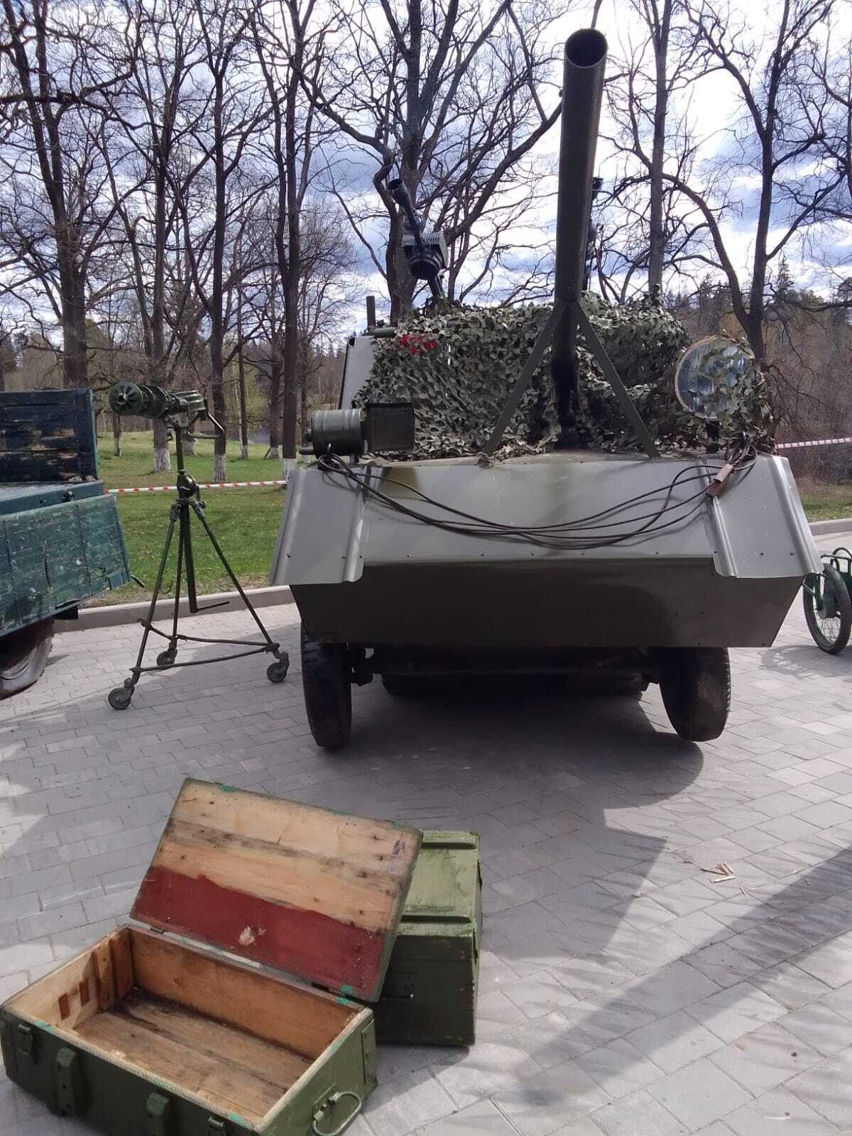 Retro equipment for Victory Day in Siversky - My, Technics, May 9 - Victory Day, The May holidays, Siversky, Retro, Retro car, Parade, Photo on sneaker, Longpost