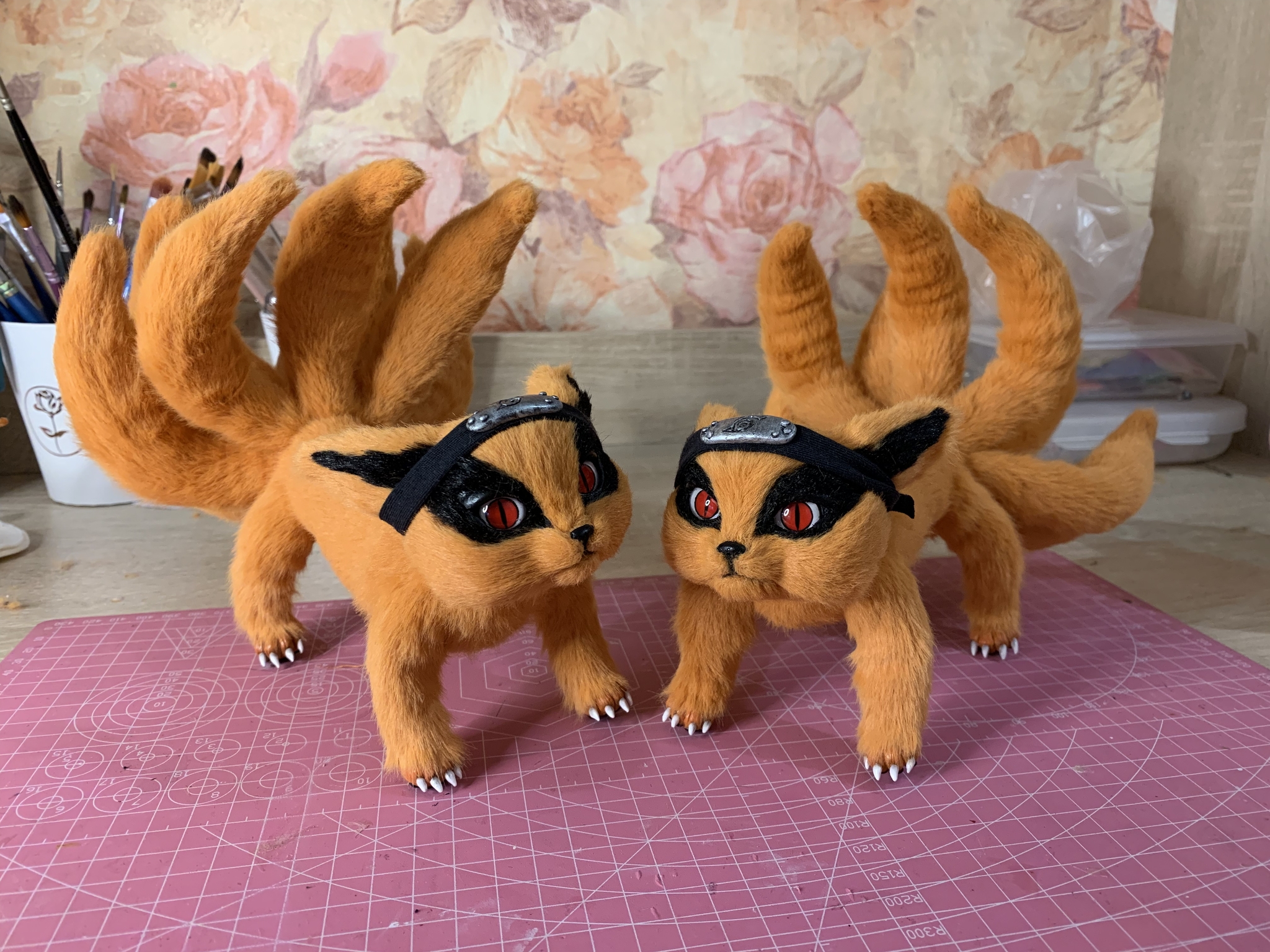 Baby Kurama - My, Nine-tailed fox, Naruto, Polymer clay, Handmade, Anime, Longpost