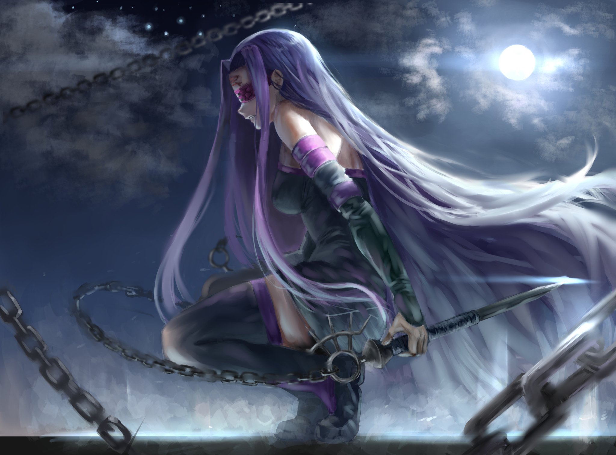 Боевая Медуза - Аниме, Anime Art, Fate, Fate-Stay Night, Medusa Gorgon, Длиннопост