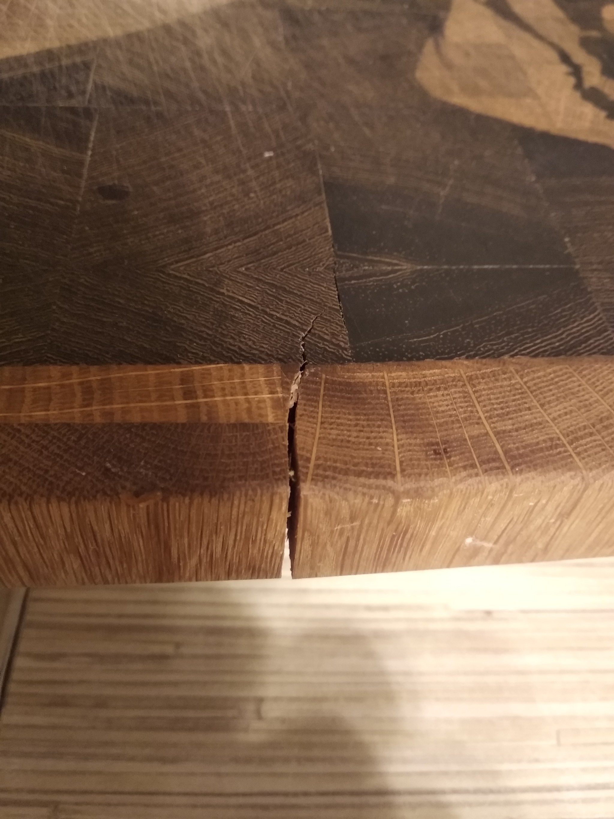 Cracked cutting board. - My, End board, Breaking, Help, Longpost, Need advice