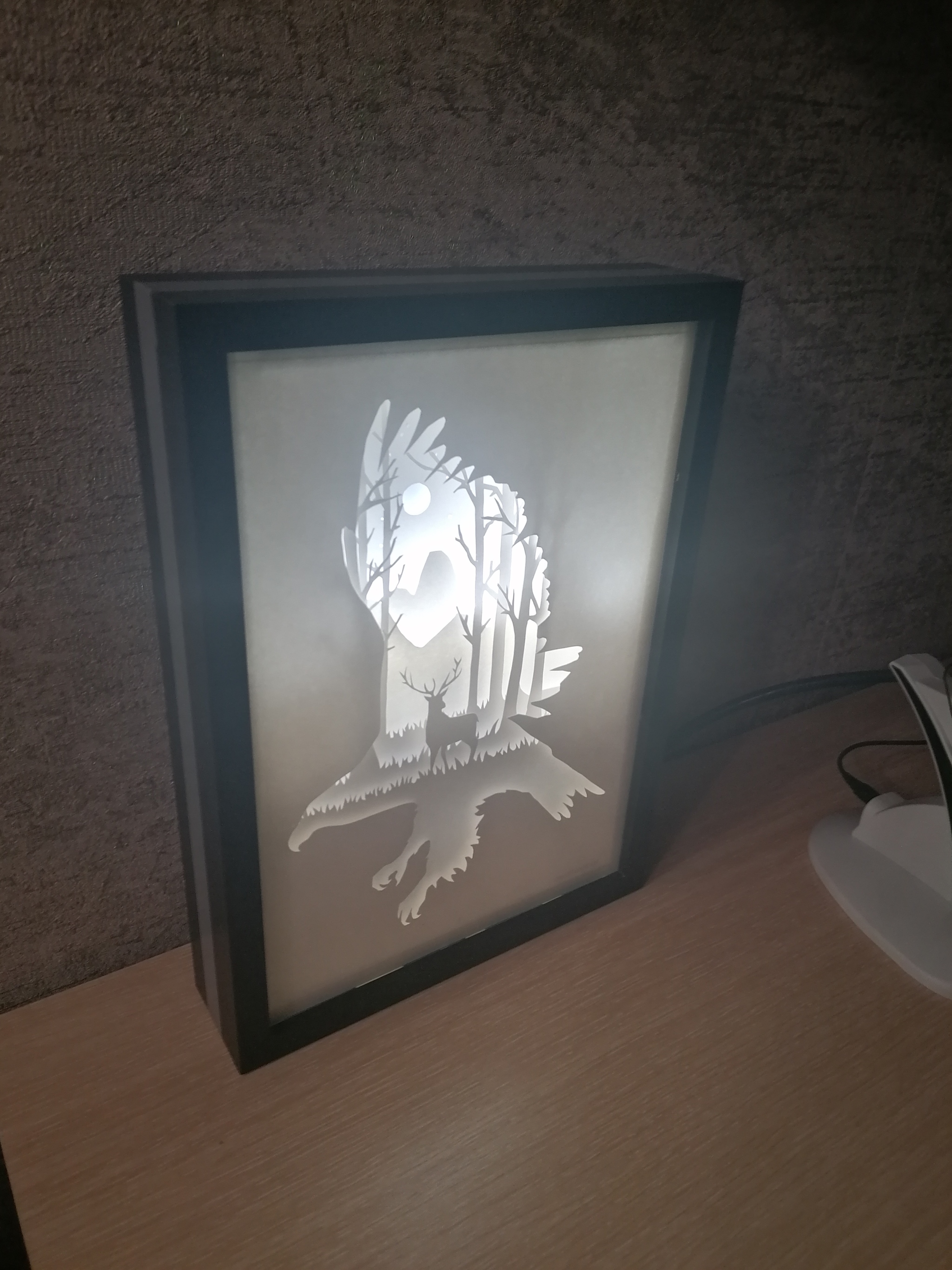 Finished my next lightbox - My, Lightbox, Shadowbox, Longpost