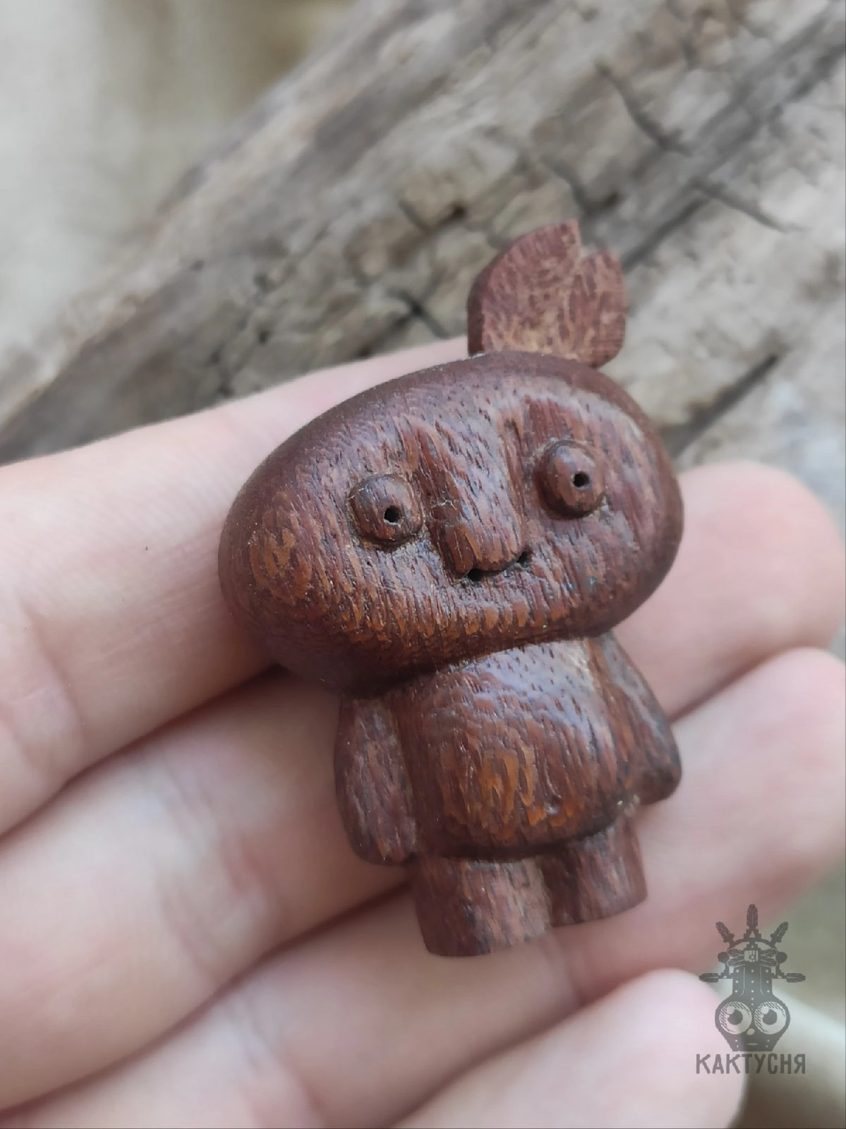 Wooden figurine - Forest spirit - My, Handmade, Wood products, Woodworking, Needlework without process, Wood carving, Longpost