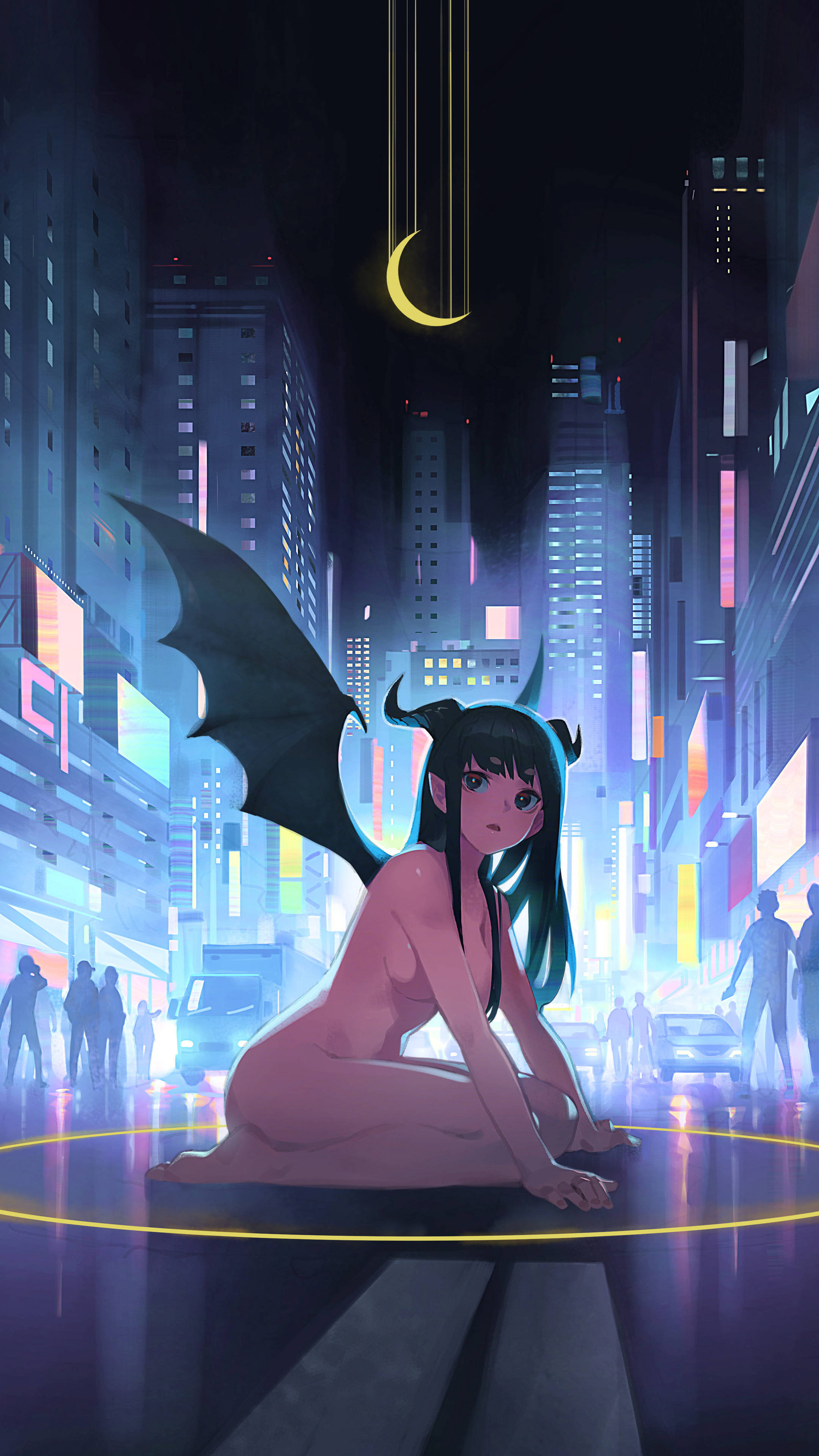 That's how I was seized - NSFW, Anime art, Anime, Original character, Monster girl, Art