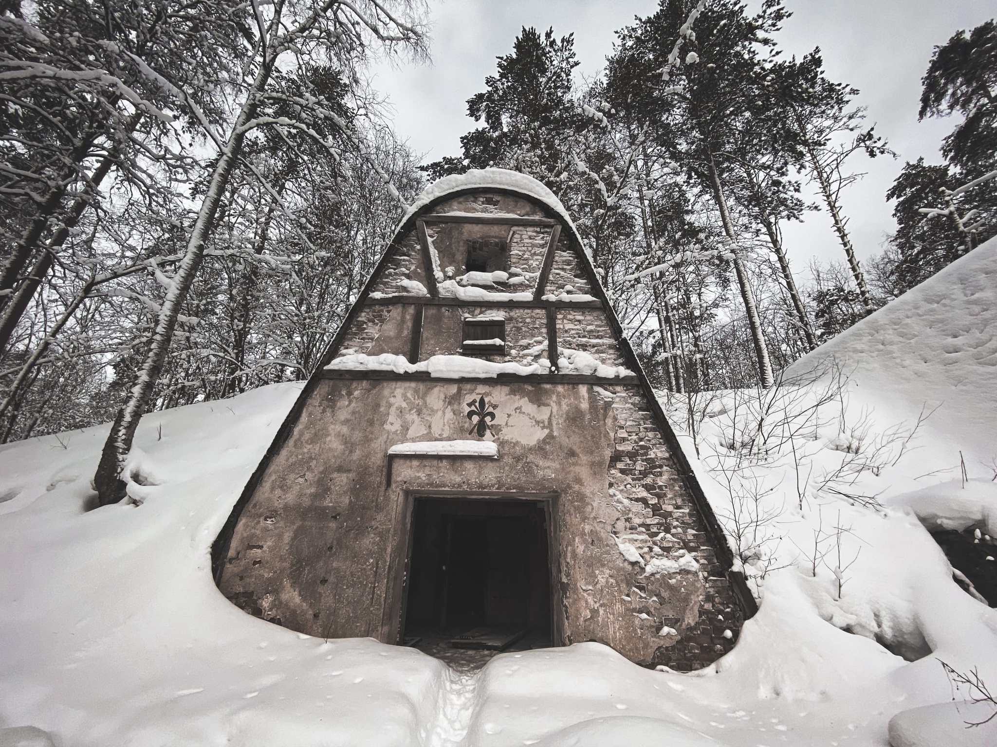 Finnish cellars in the village of Michurinskoye, Leningrad Region - My, Abandoned, sights, Architecture, Tourism, Drone, Quadcopter, Longpost, Leningrad region