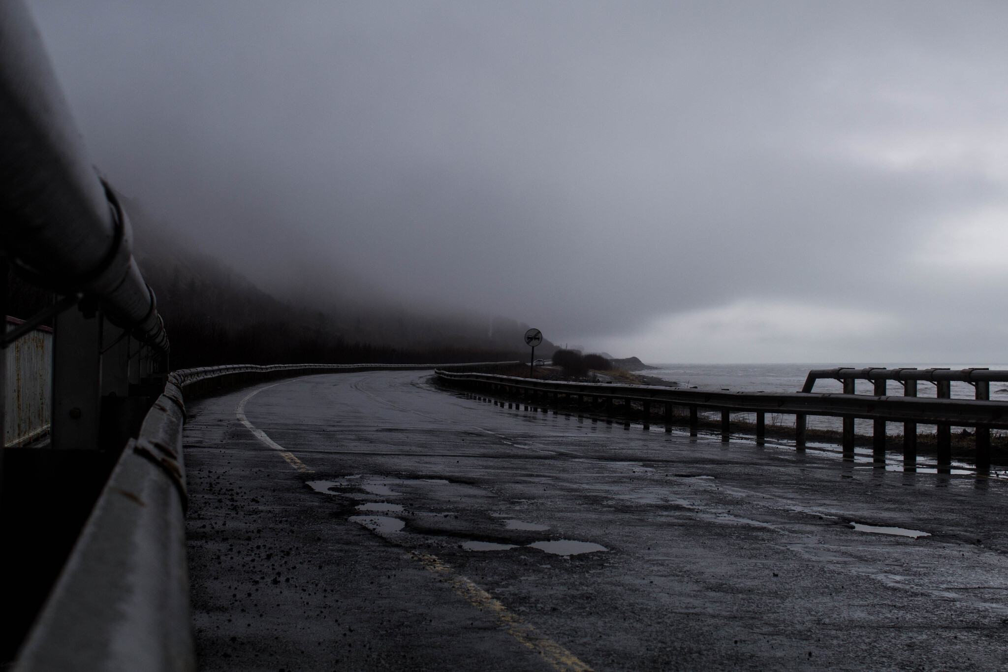 Sakhalin - My, Sakhalin, The photo, Canon, Fog, Road