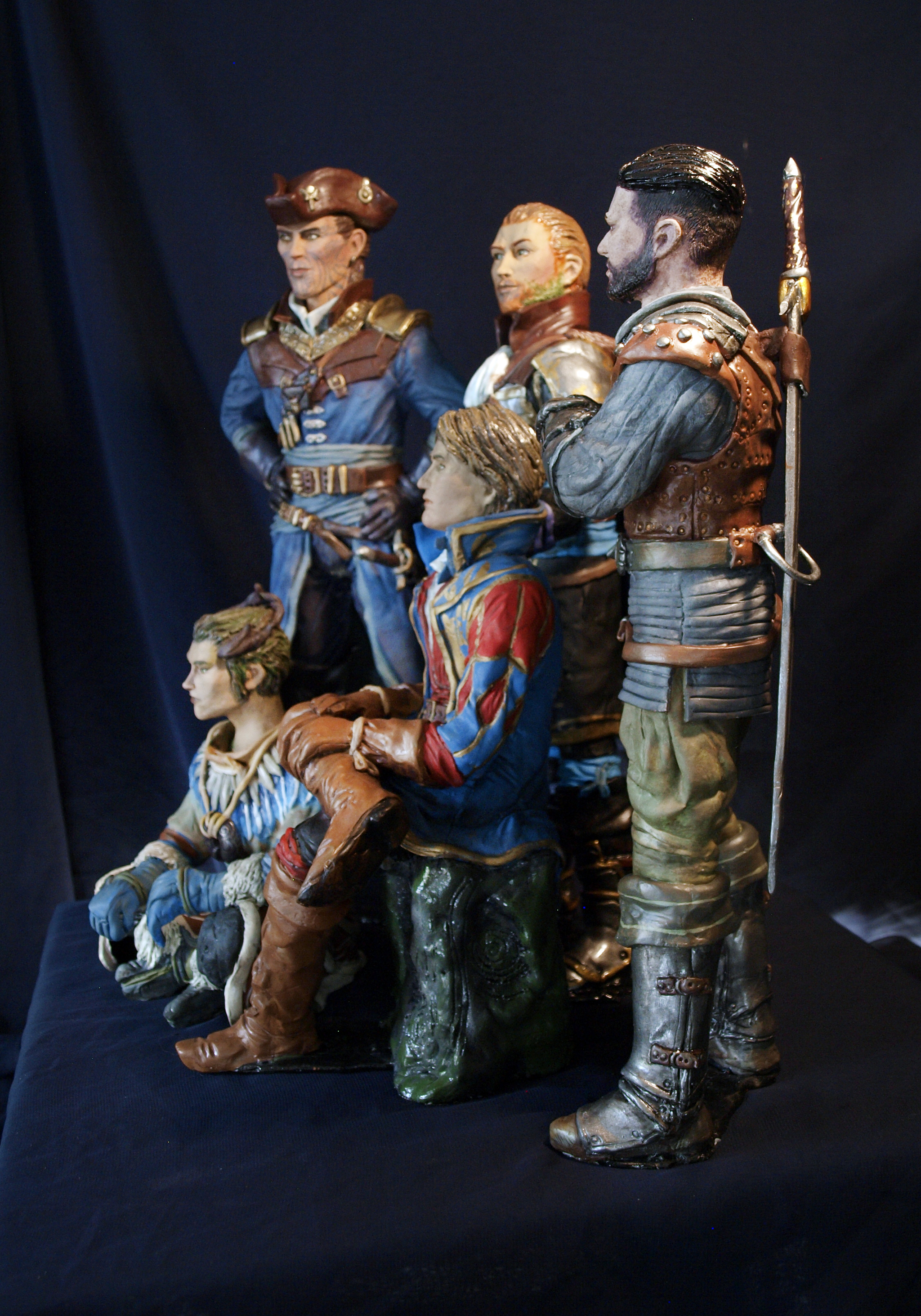 Figures based on the game Greedfall. - My, Лепка, Needlework without process, Sculpture, Kai Yara, Figurines, Greedfall, Longpost, Video, Youtube