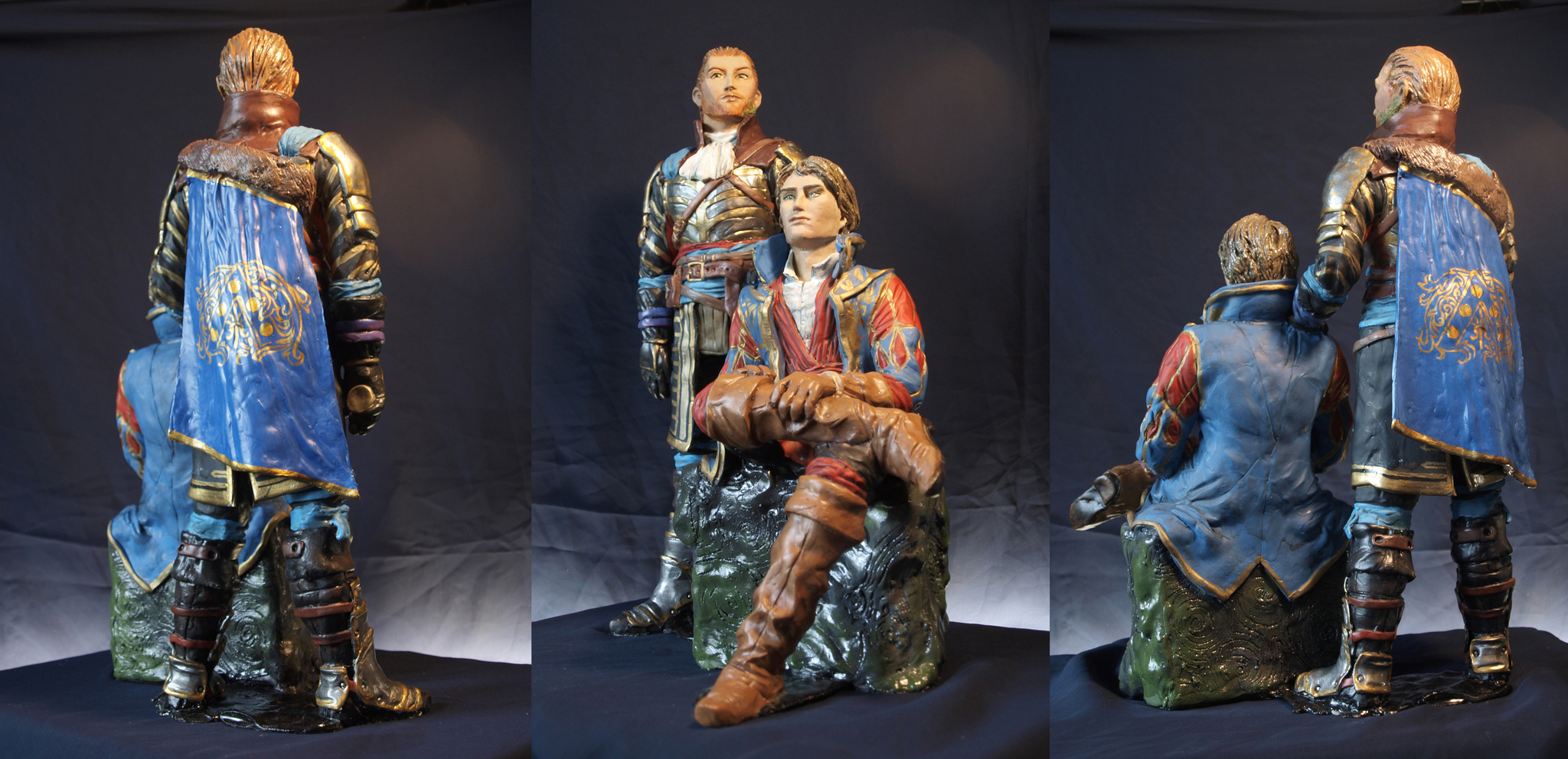 Figures based on the game Greedfall. De Sarde and Constantin De Orsay - My, Kai Yara, Needlework without process, Sculpture, Figurines, Greedfall, Video, Youtube, Longpost