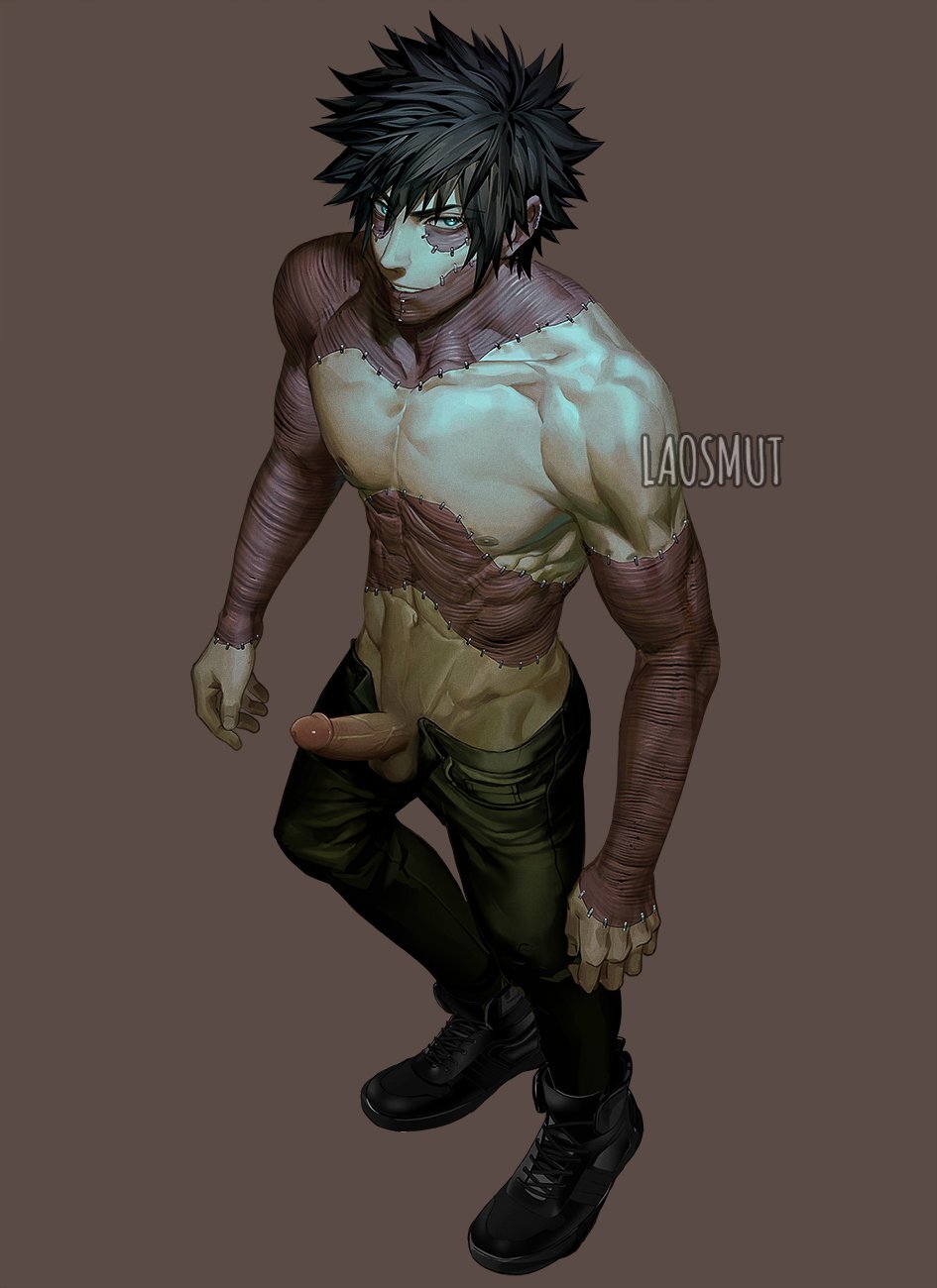 Dabi by Laovaan(Laosmut) - NSFW, Хорошая фигура, Бисенен, Anime Art, Аниме, Яой, Dabi, Boku no Hero Academia, Арт, Рисованная эротика, Эротика, Laovaan, Длиннопост