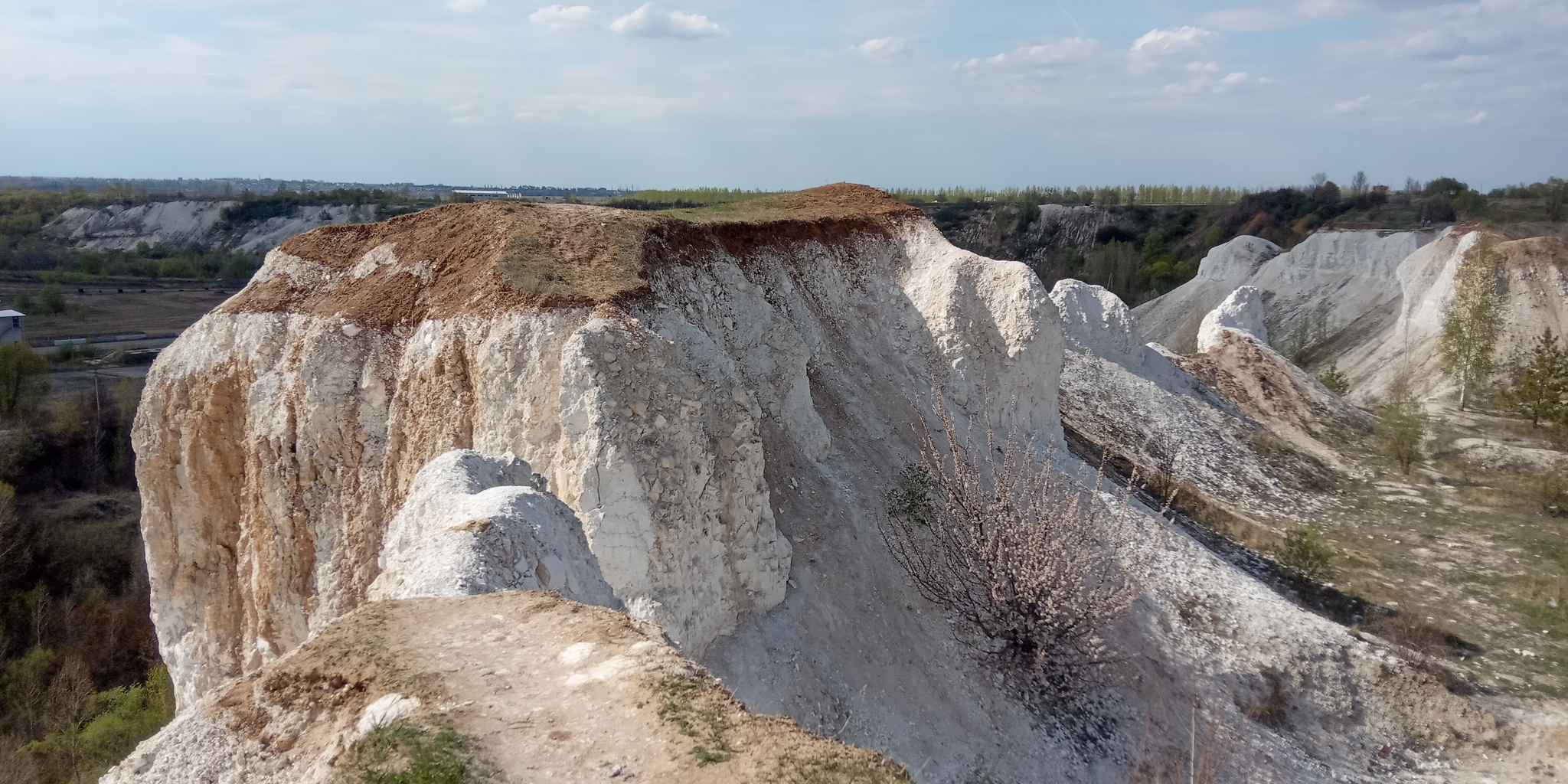 Меловые скалы - Моё, Мобильная фотография, Скалы, Вершина, Пейзаж