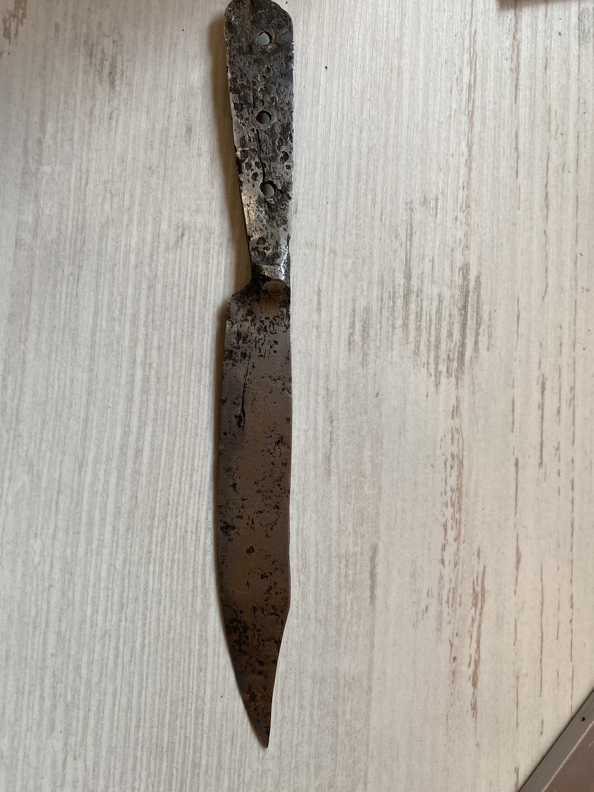 Restoration of an unknown old knife - My, Restoration, Knife, Blade, Longpost, Needlework with process