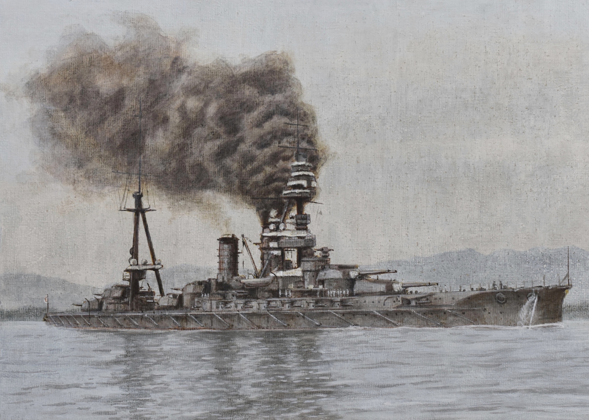 Battleship Ise - Art, Combat ships, Battleship, Ise