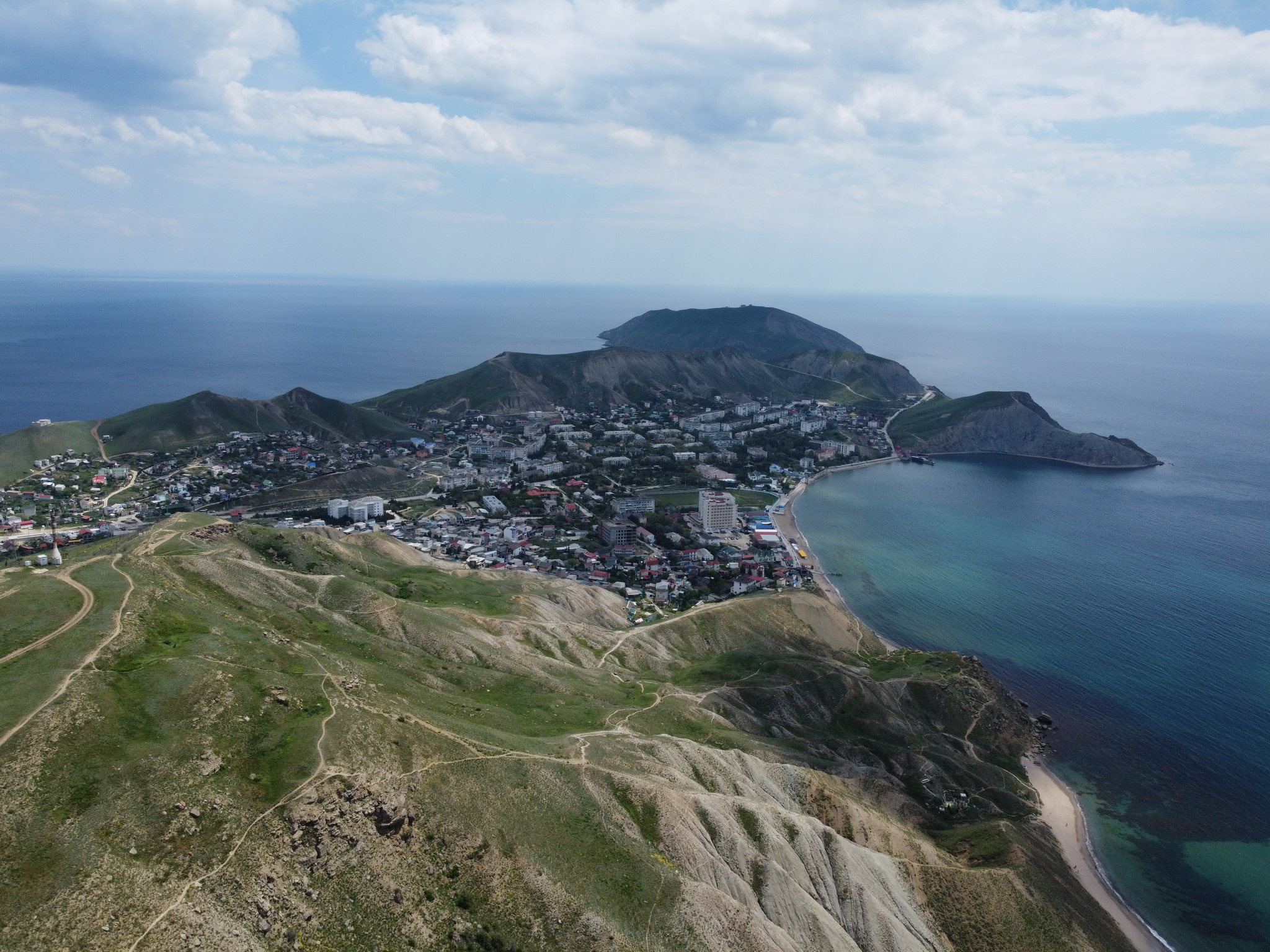 Copterphoto: Ordzhonikidze, Crimea - My, Tourism, Travel across Russia, Quadcopter, Crimea, Sea, The mountains, Longpost