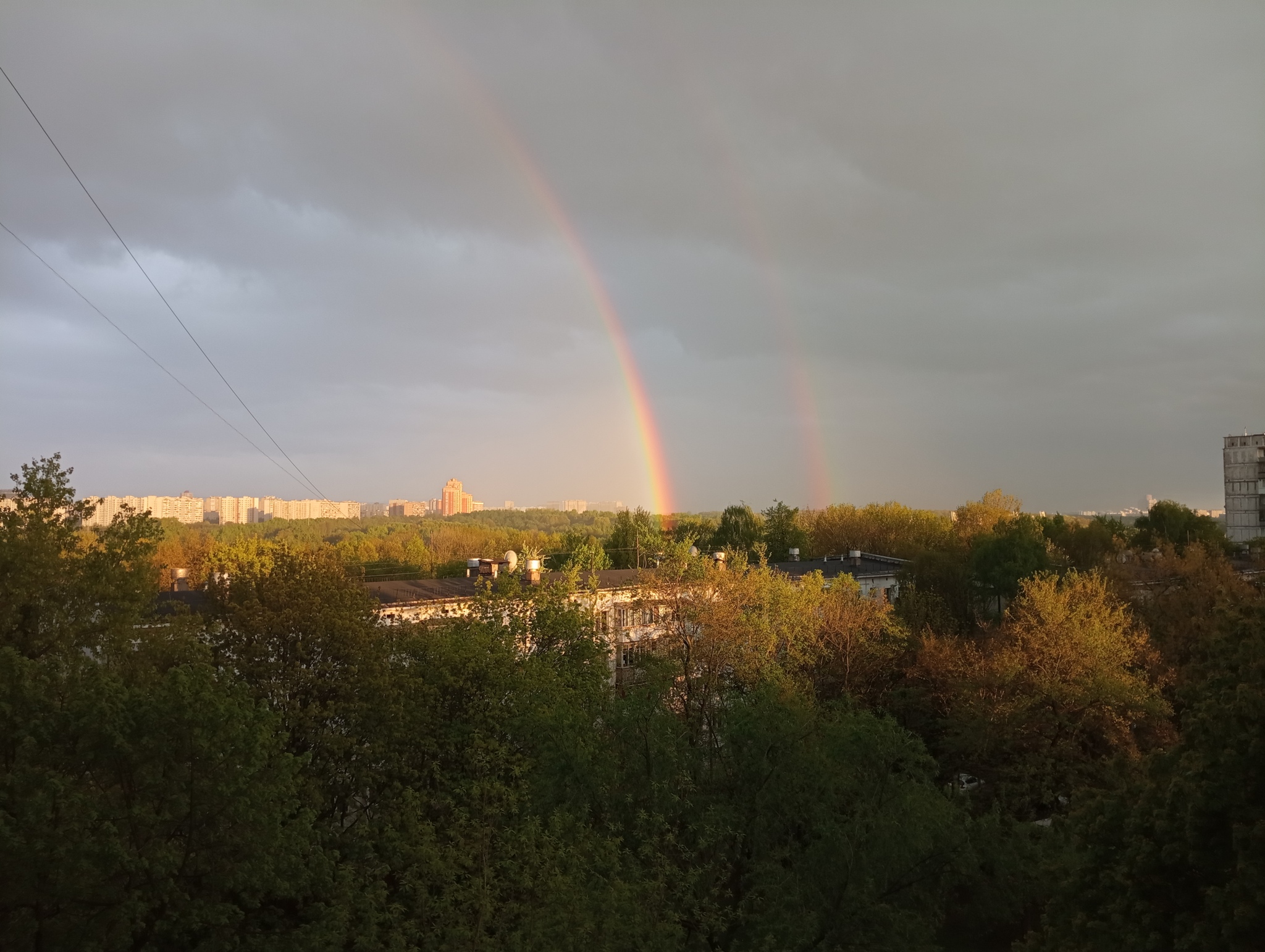 Rainbow - My, Rainbow, Positive, Nature, Mobile photography