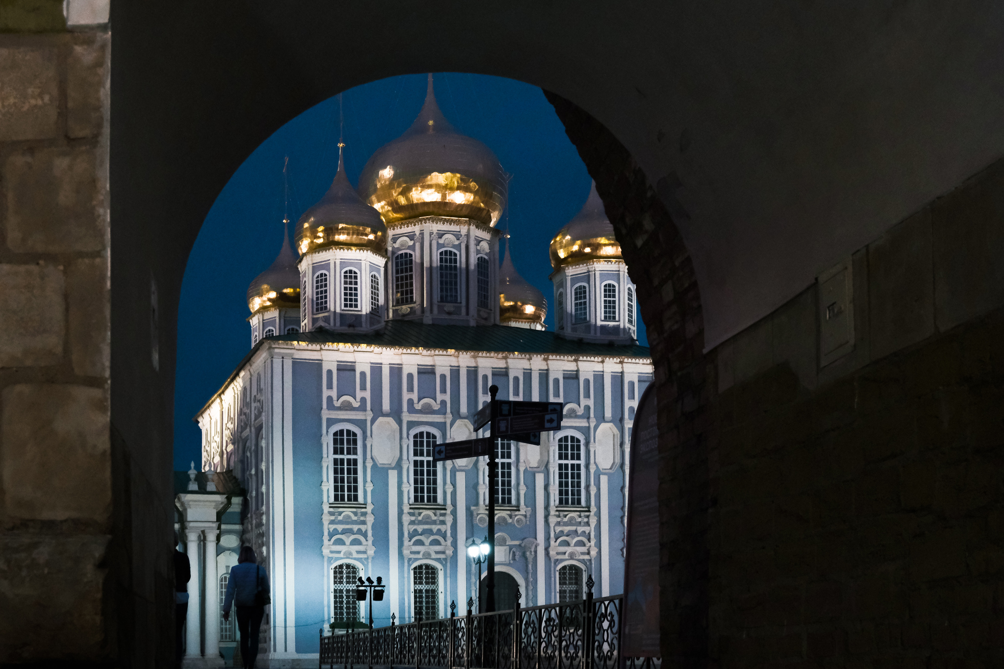 Тула во время февральского снегопада - Моё, Фотография, Город, Ночь, Тула, Тульский кремль, Снегопад